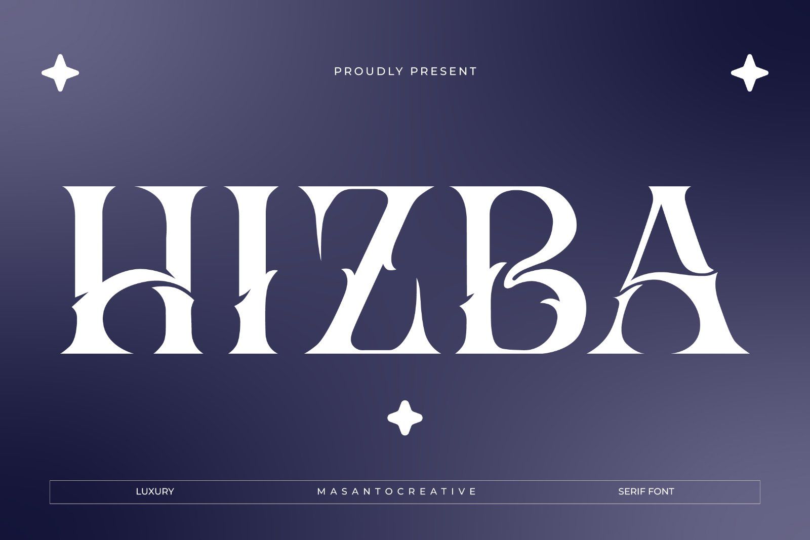 Hizba – Luxury Ornamental Serif Font — image 1