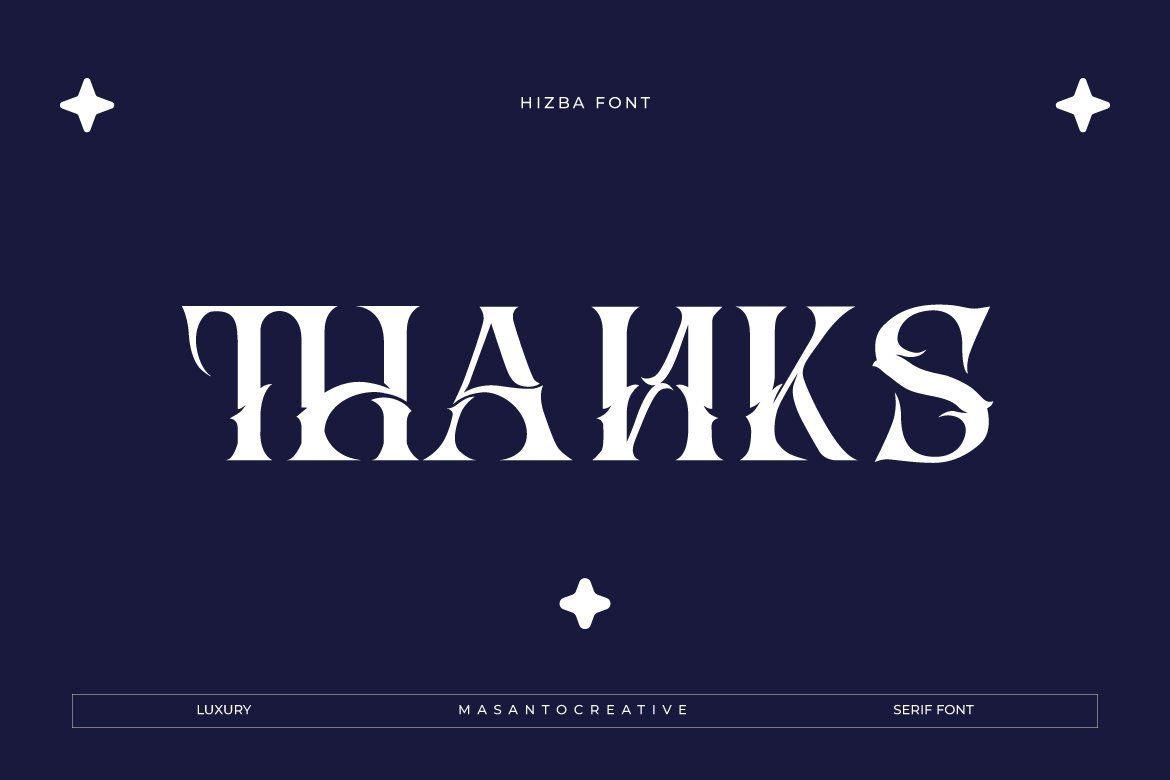 Hizba – Luxury Ornamental Serif Font — image 10