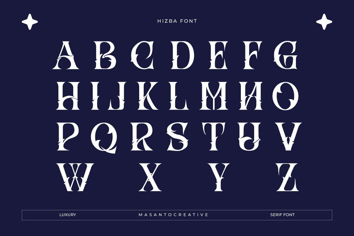 Hizba – Luxury Ornamental Serif Font — image 3
