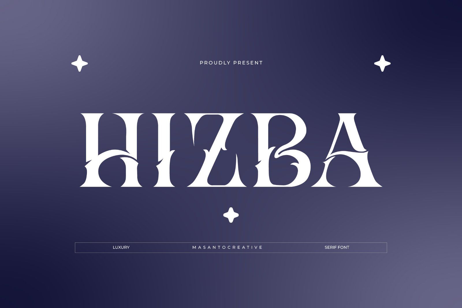 Hizba – Luxury Ornamental Serif Font — image 11