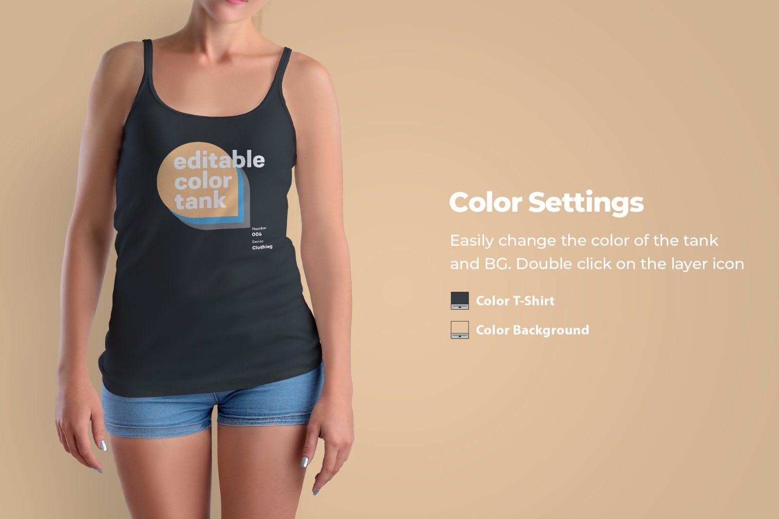 3 mockups woman tank — image 2