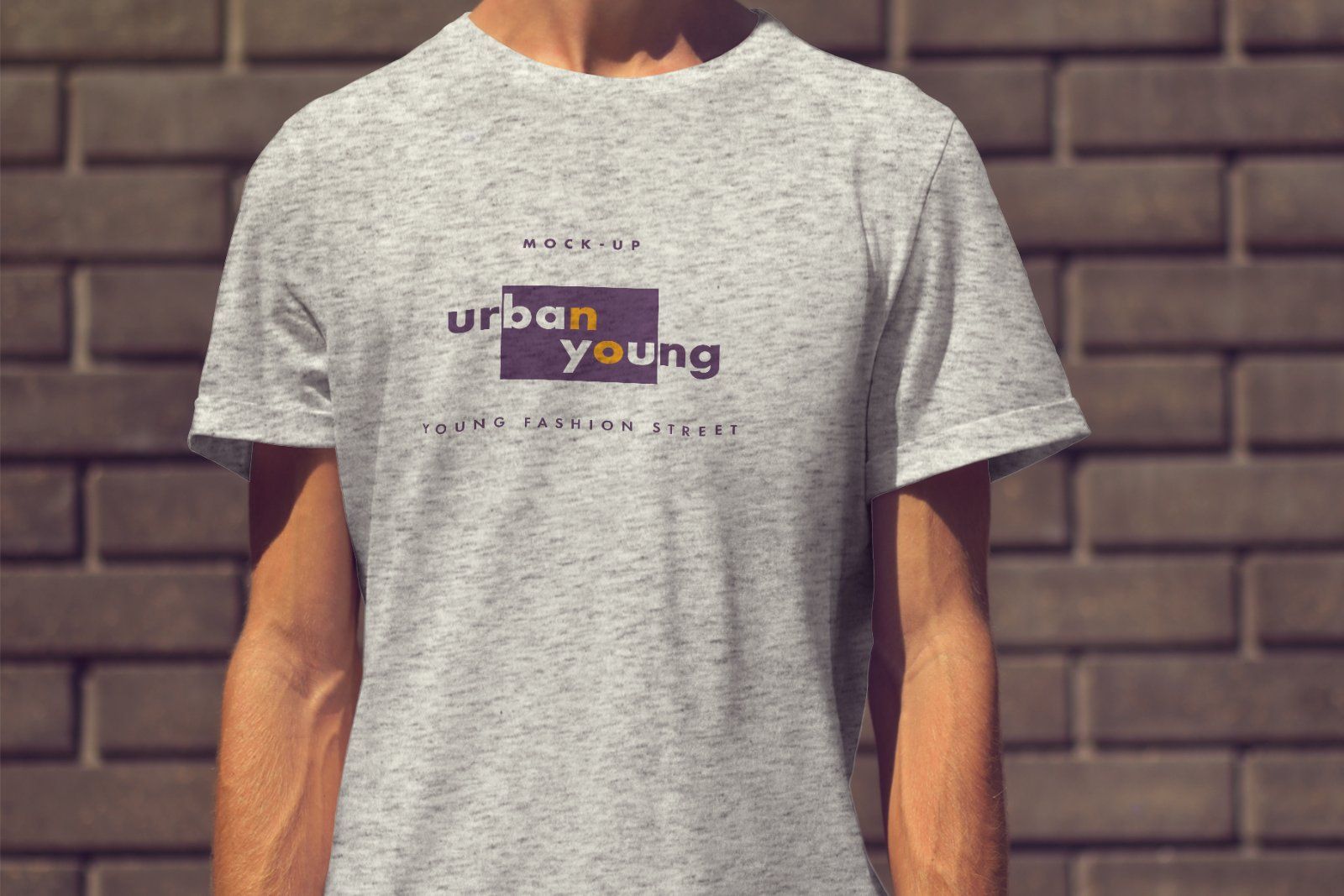 6 Mockups of an Elongated T-shirt on a Young Guy. Urban style — image 5