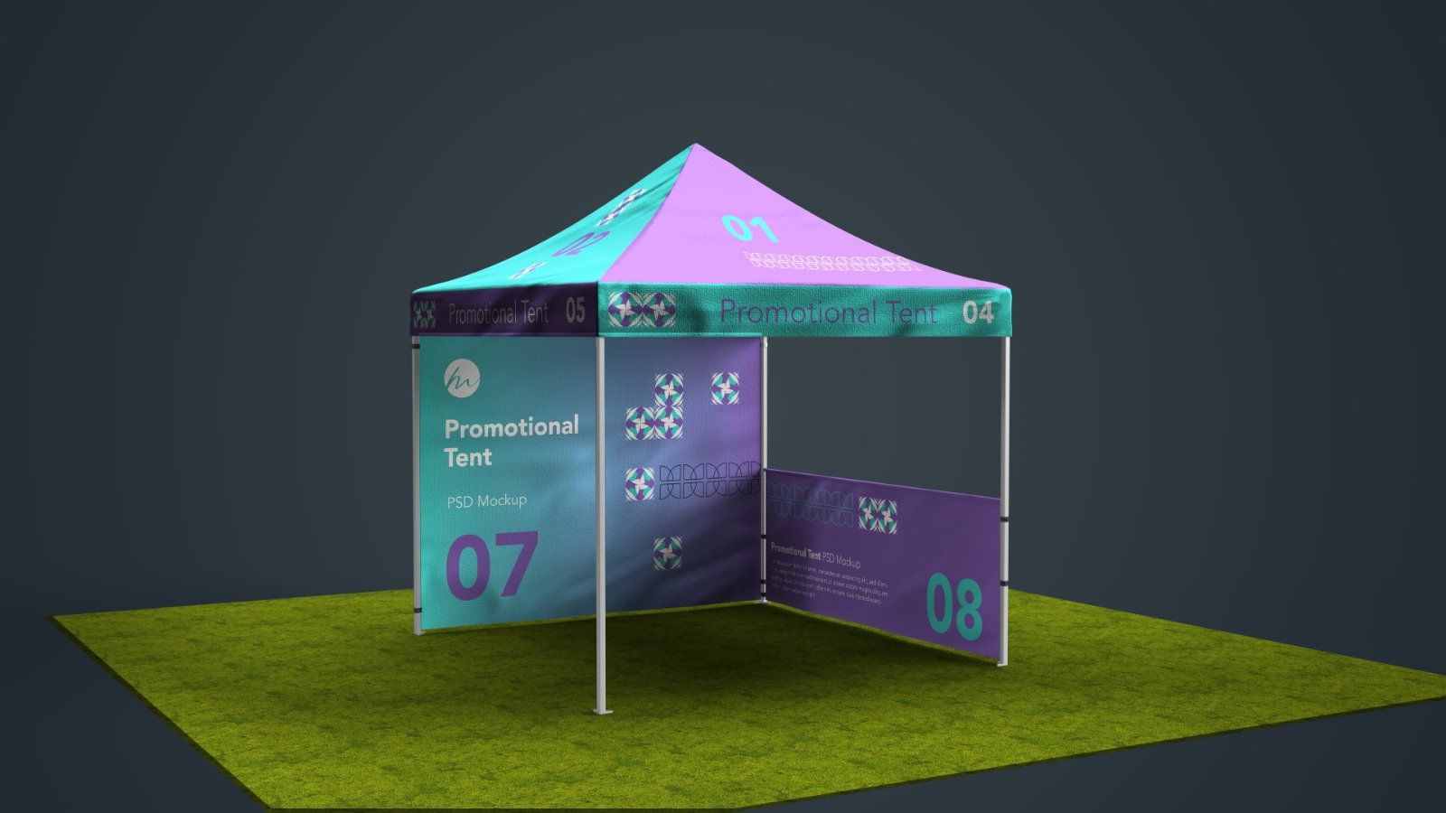 Promotional Pop Up Canopy Tent Mockup – 5 PSD Bundle — image 2