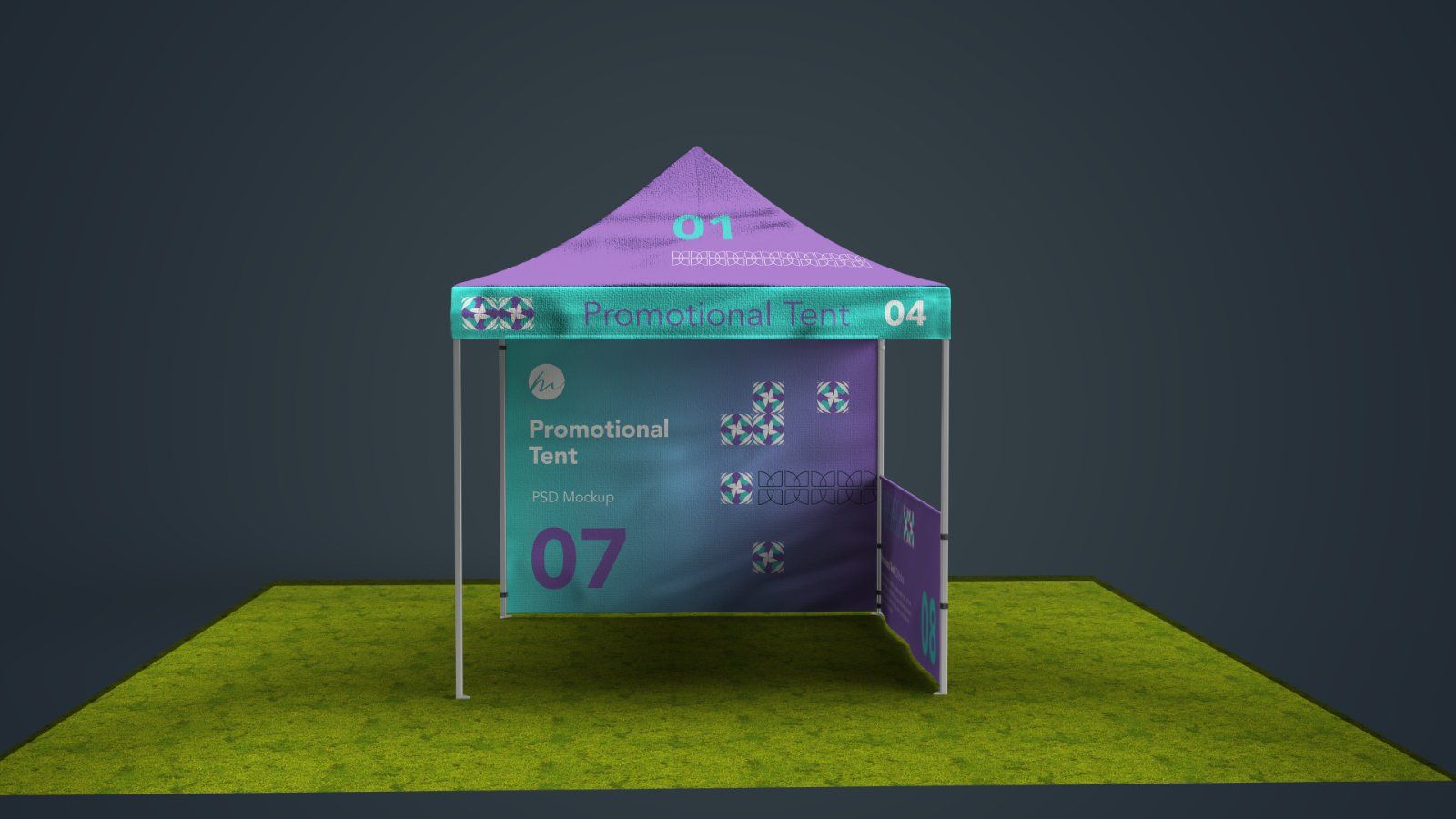 Promotional Pop Up Canopy Tent Mockup – 5 PSD Bundle — image 3