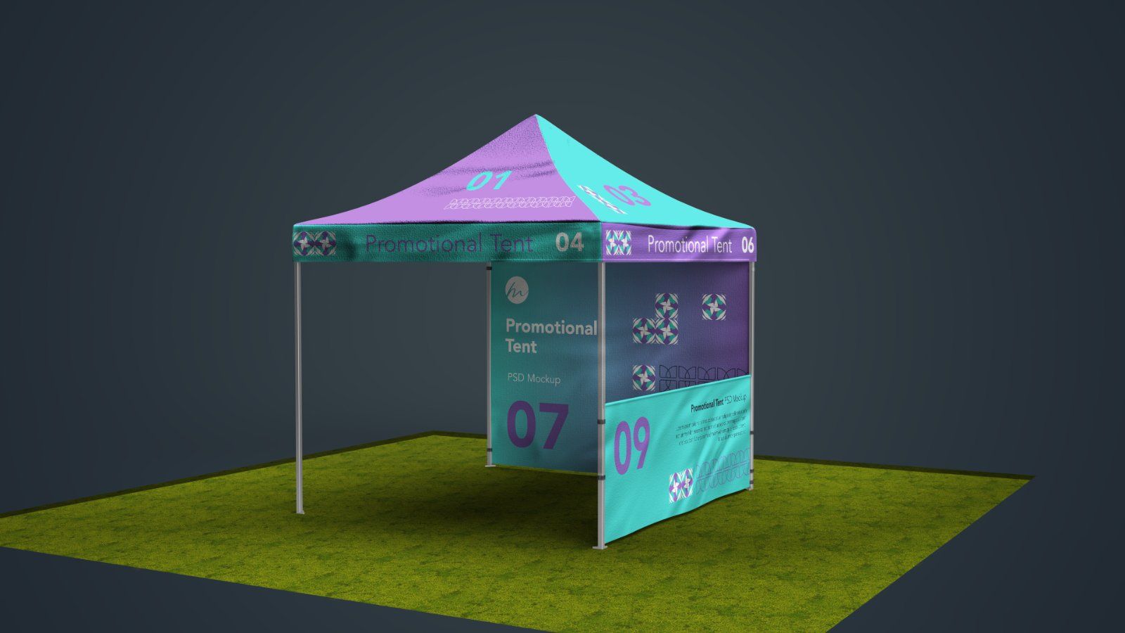 Promotional Pop Up Canopy Tent Mockup – 5 PSD Bundle — image 4