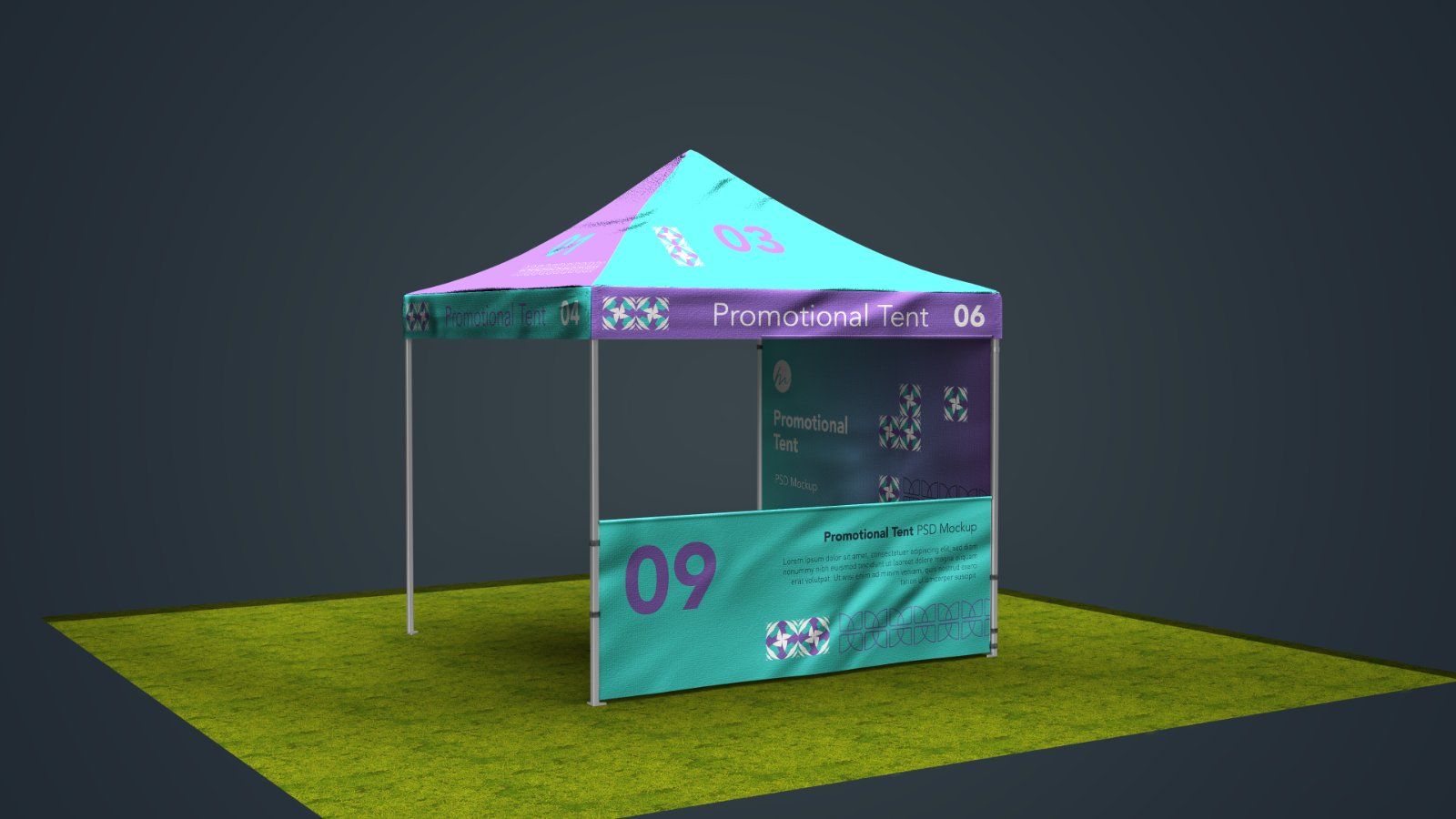 Promotional Pop Up Canopy Tent Mockup – 5 PSD Bundle — image 5