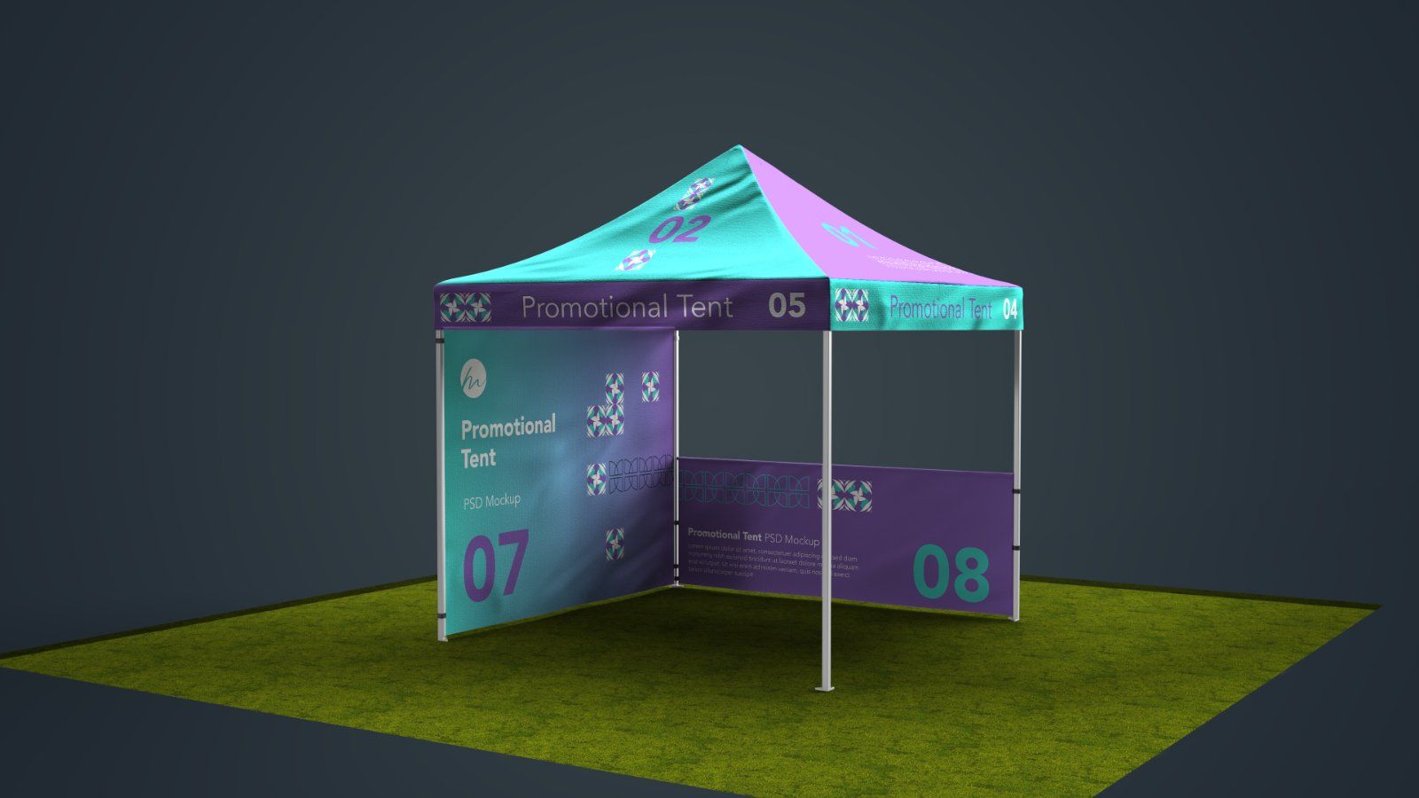 Promotional Pop Up Canopy Tent Mockup – 5 PSD Bundle — image 6