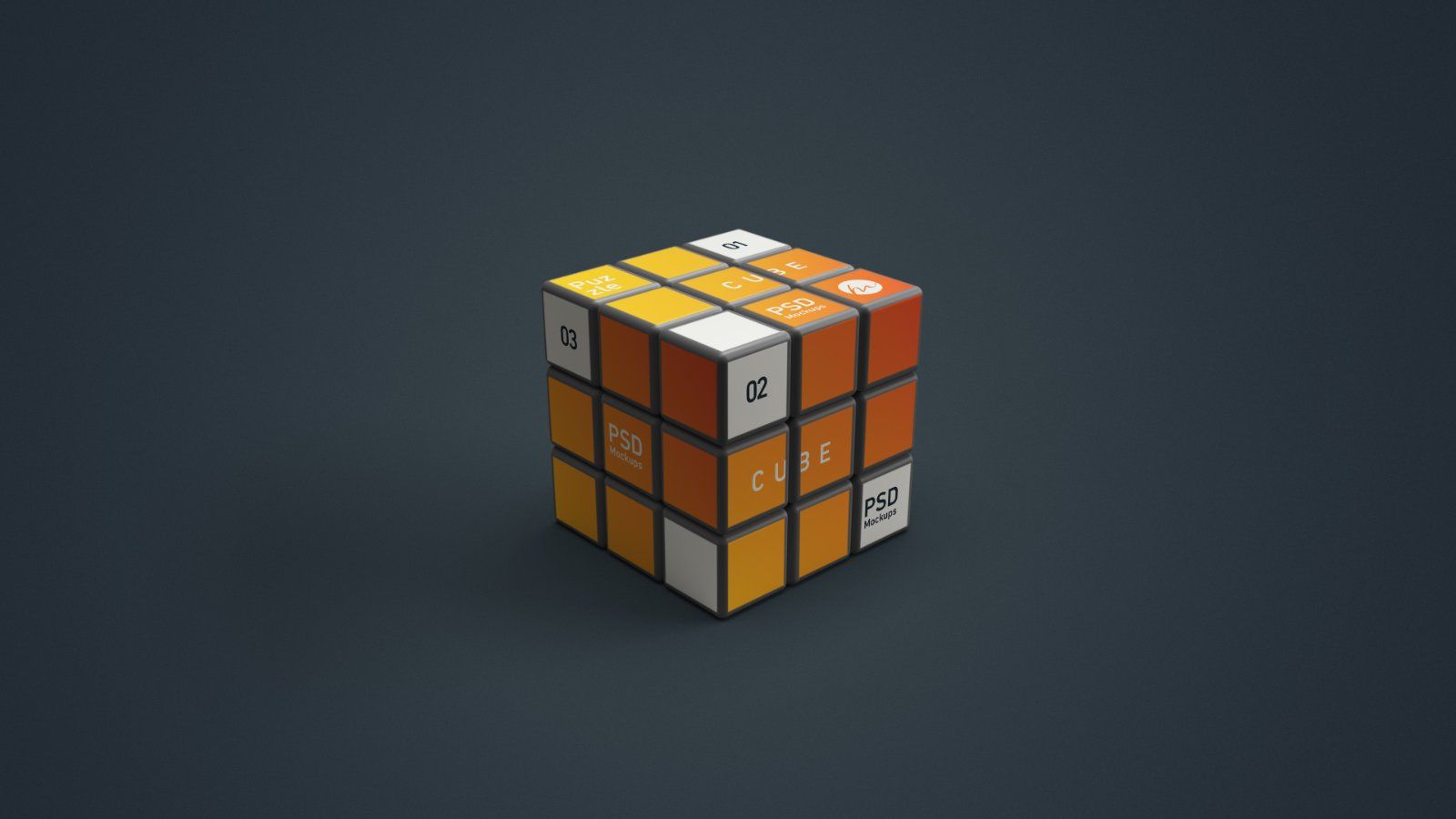 Puzzle Cube Mockup - 5 PSDs — image 2