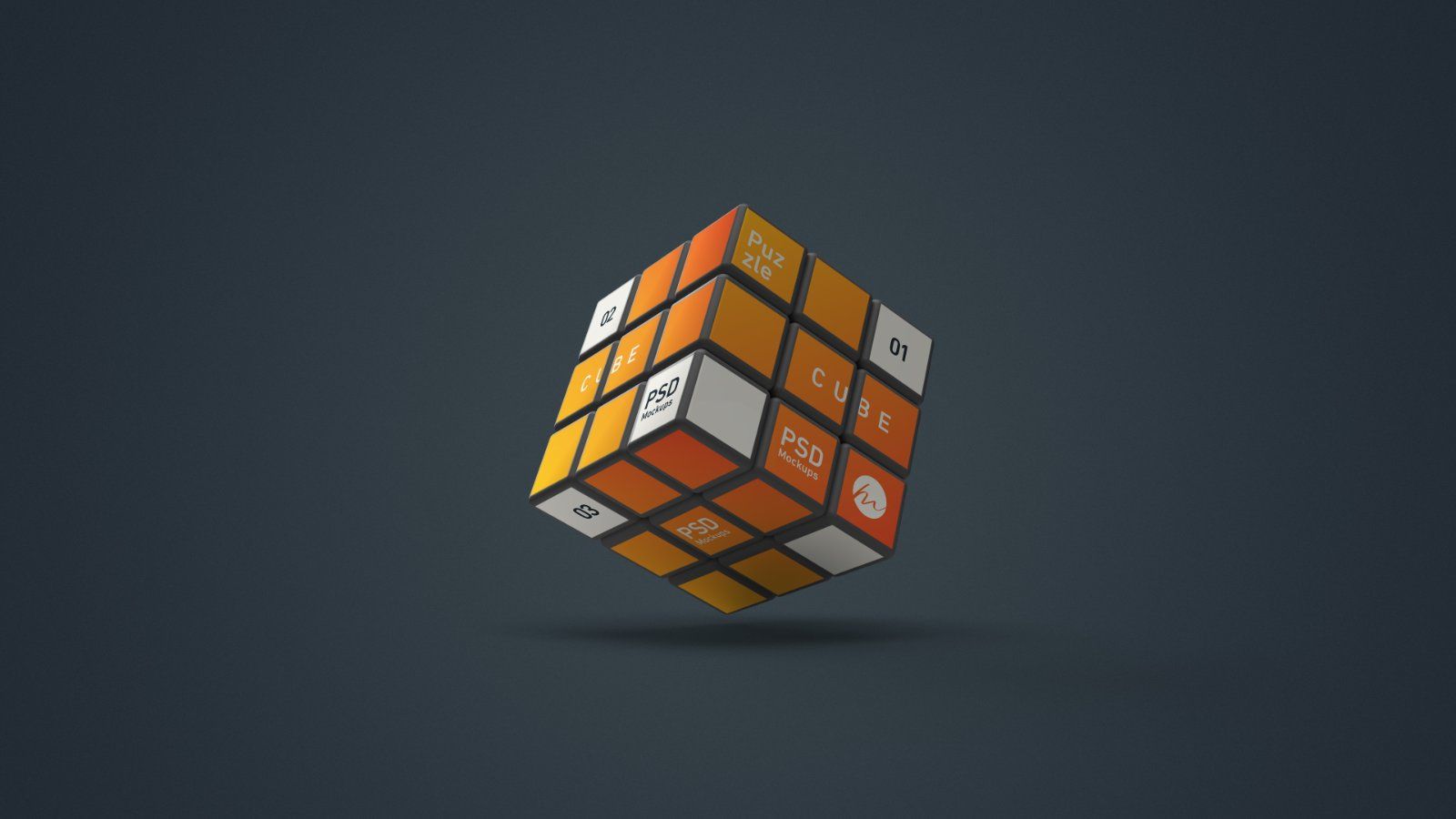 Puzzle Cube Mockup - 5 PSDs — image 3