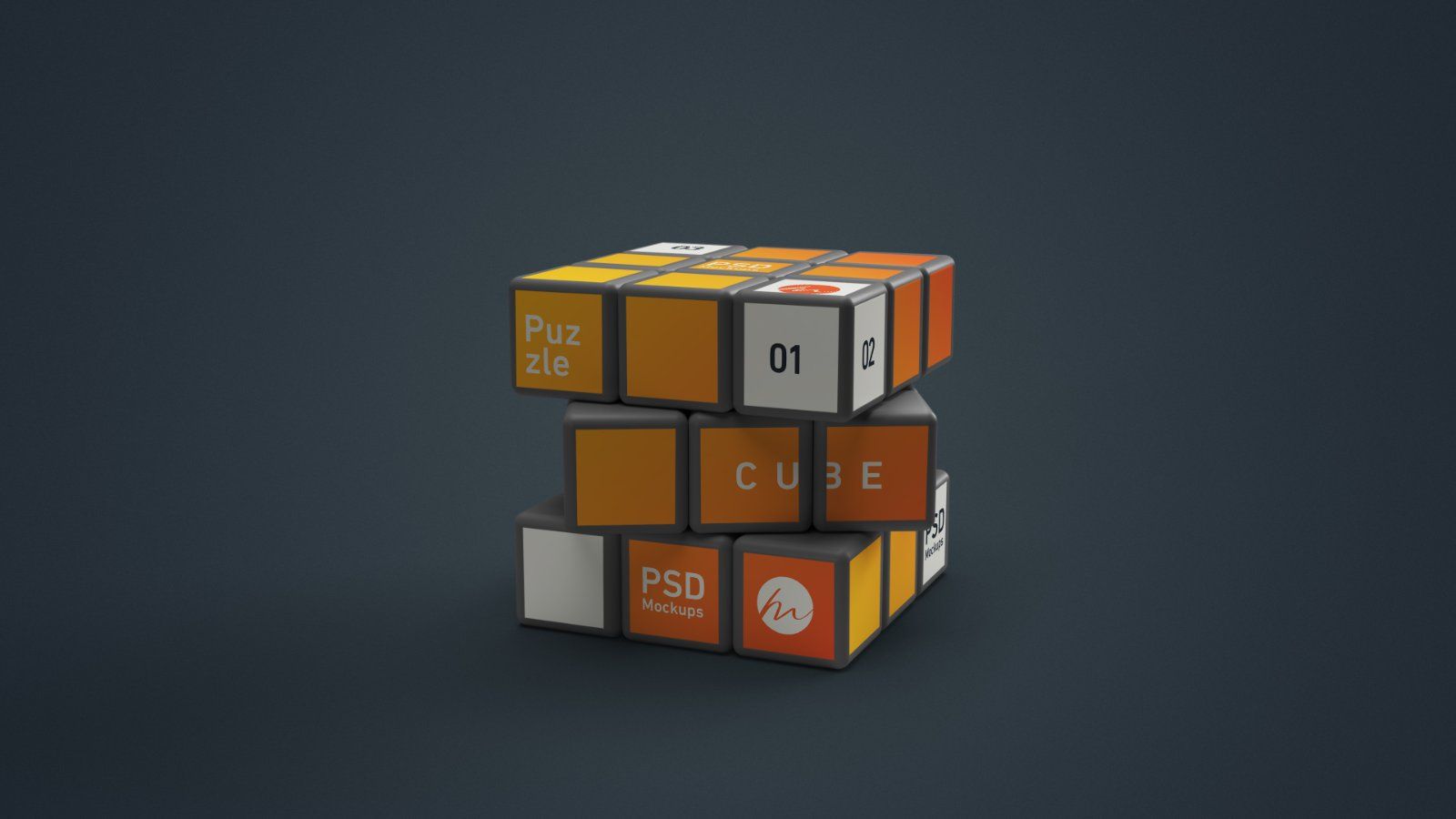 Puzzle Cube Mockup - 5 PSDs — image 5