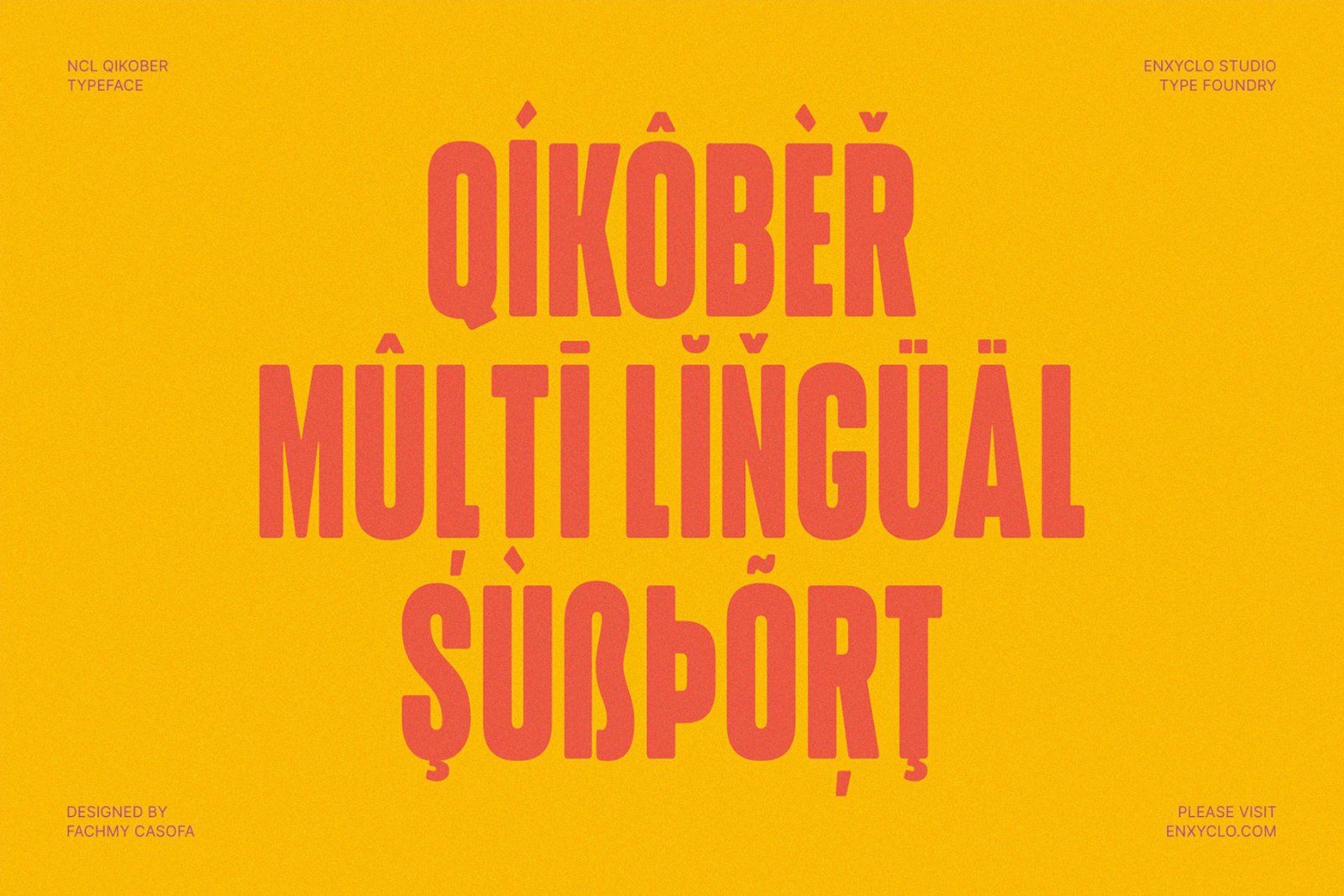 Qikober - Bold Rounded Condensed Font — image 13