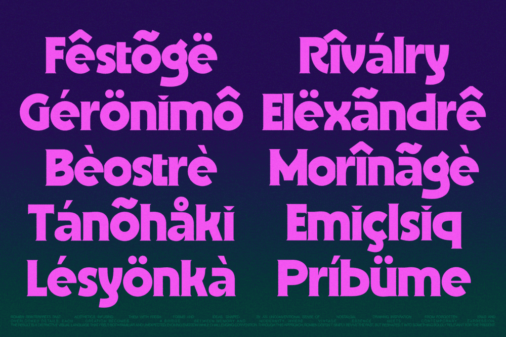 ROMIEN — Modern Classic Display Font — image 15