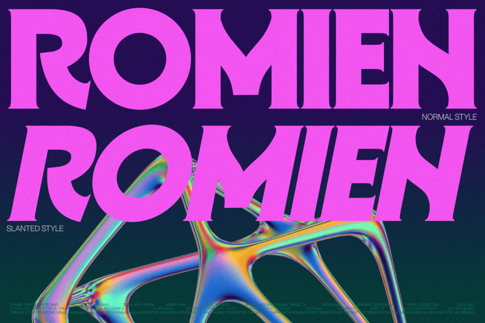 ROMIEN — Modern Classic Display Font — image 6