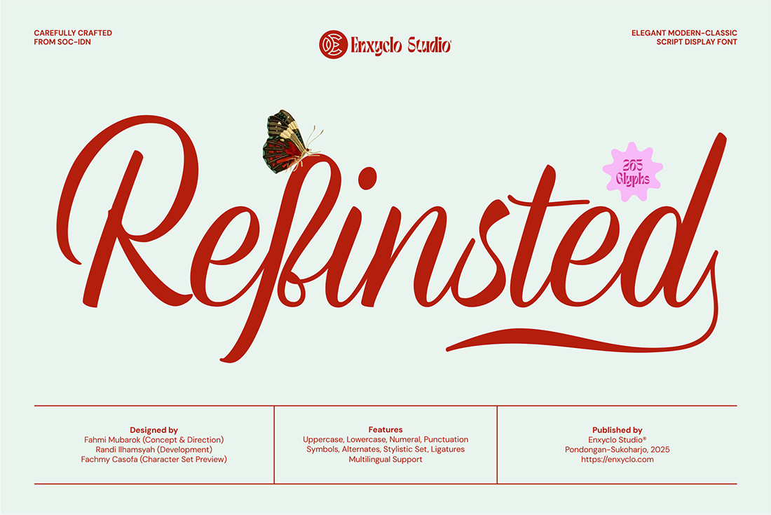 Refinsted — Elegant Script Calligraphy Font — image 1