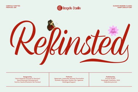 Refinsted — Elegant Script Calligraphy Font