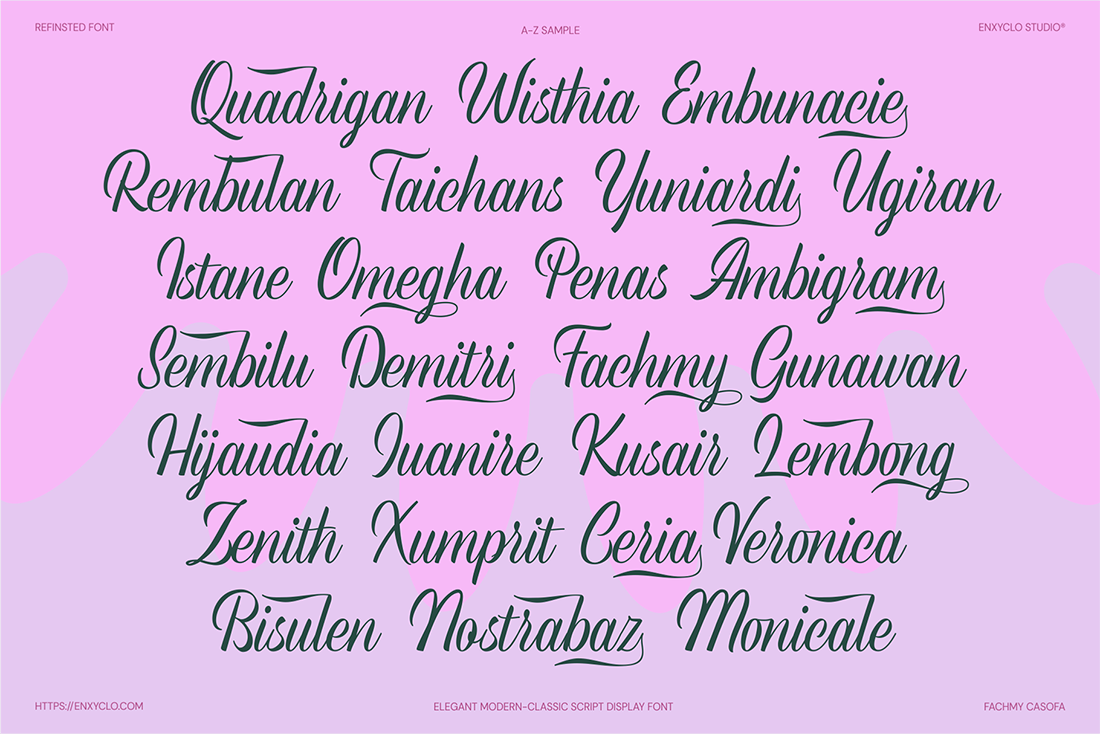Refinsted — Elegant Script Calligraphy Font — image 13