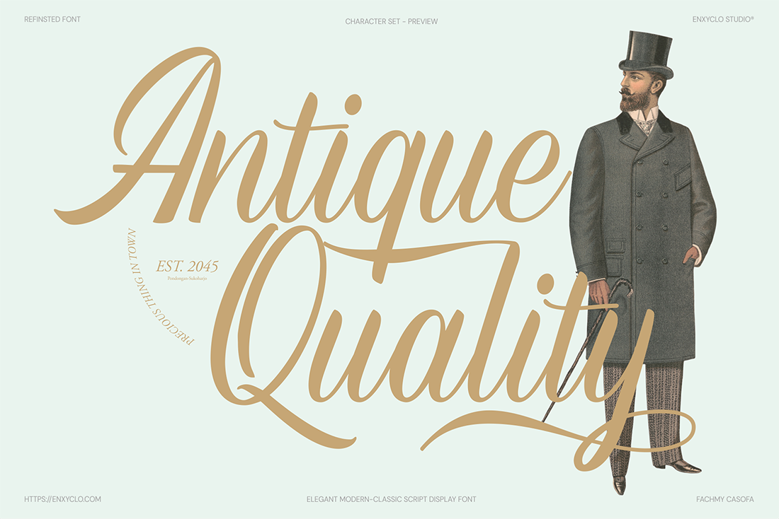 Refinsted — Elegant Script Calligraphy Font — image 3