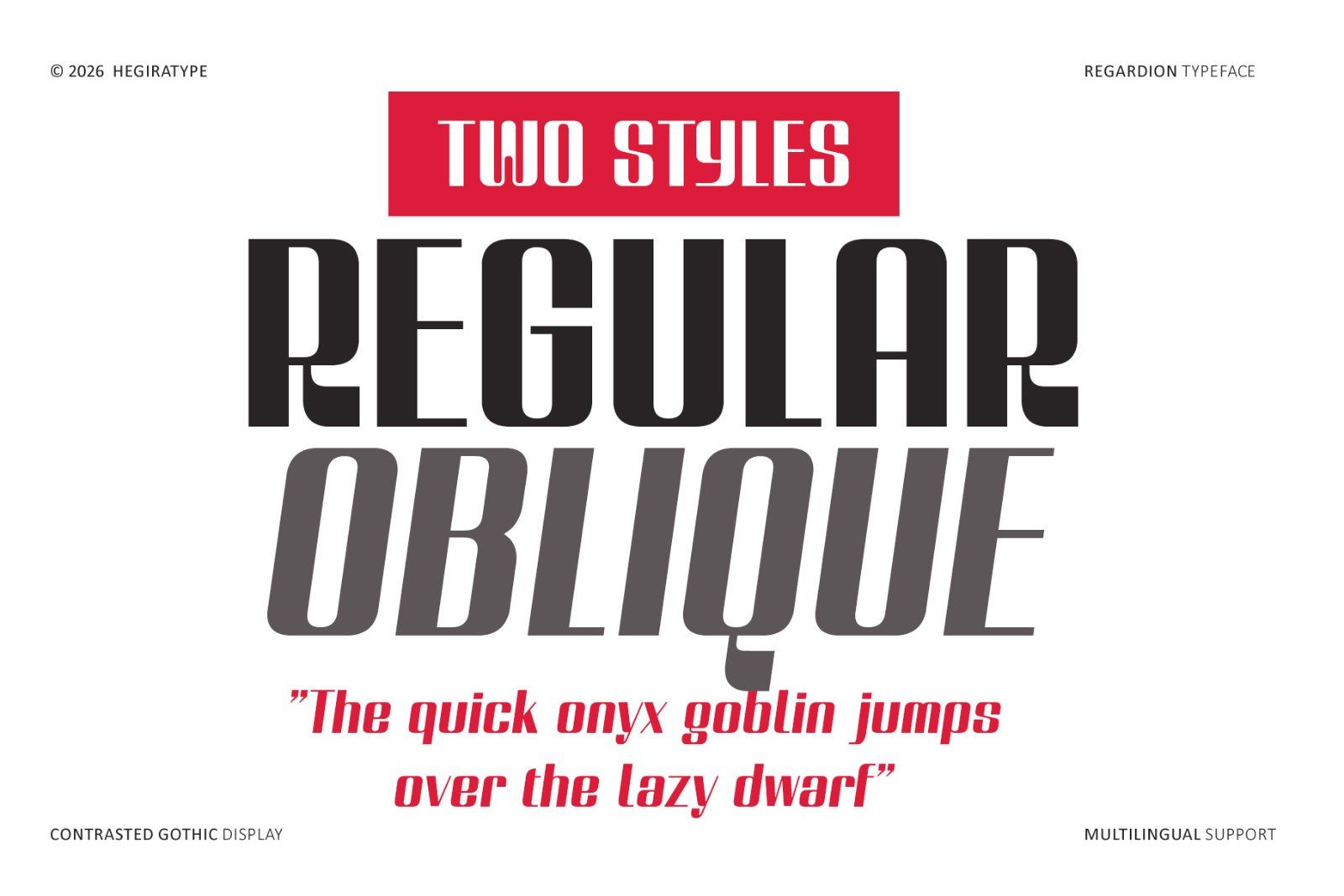 Regardion_a Contrasted gothic display font — image 6