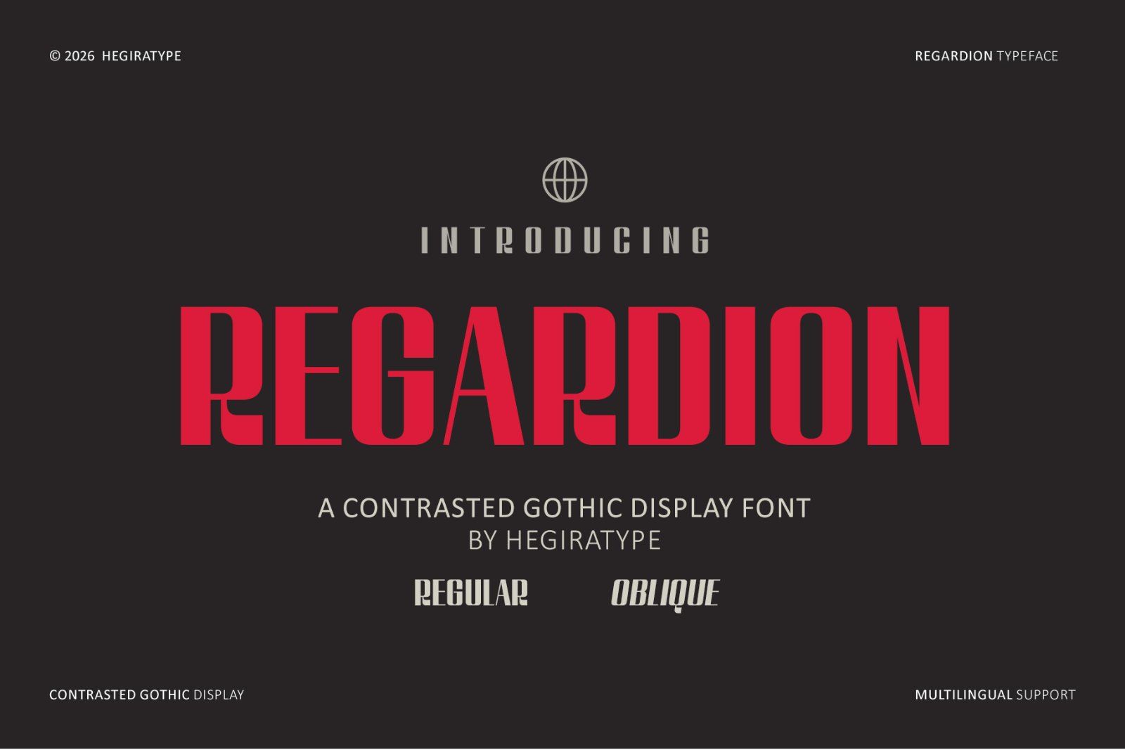 Regardion_a Contrasted gothic display font — image 1