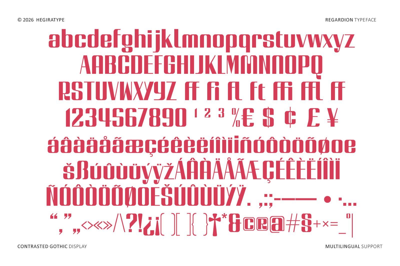 Regardion_a Contrasted gothic display font — image 8