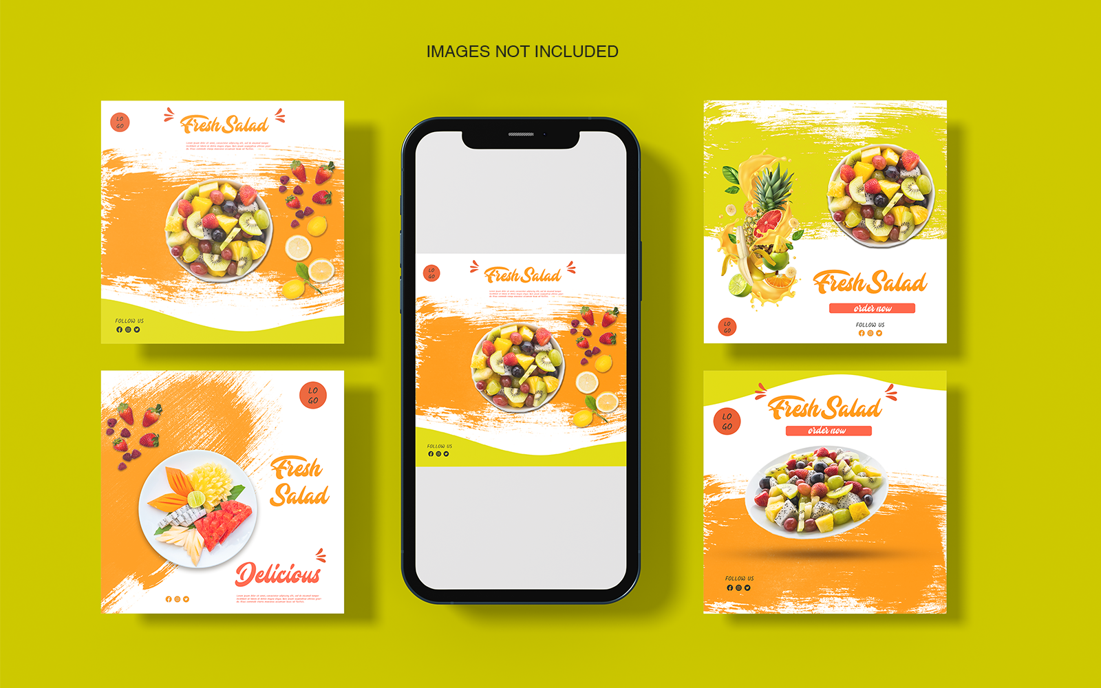 Restaurant-Fruit Salad Social Media Template-22-049 — image 1