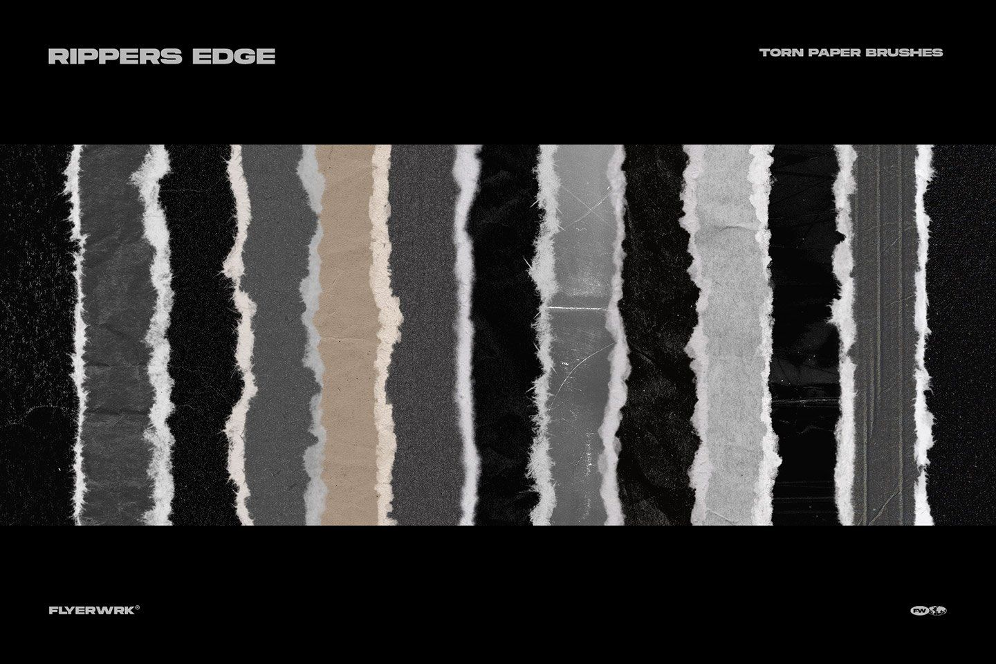 Rippers Edge Torn Paper Brushes — image 7