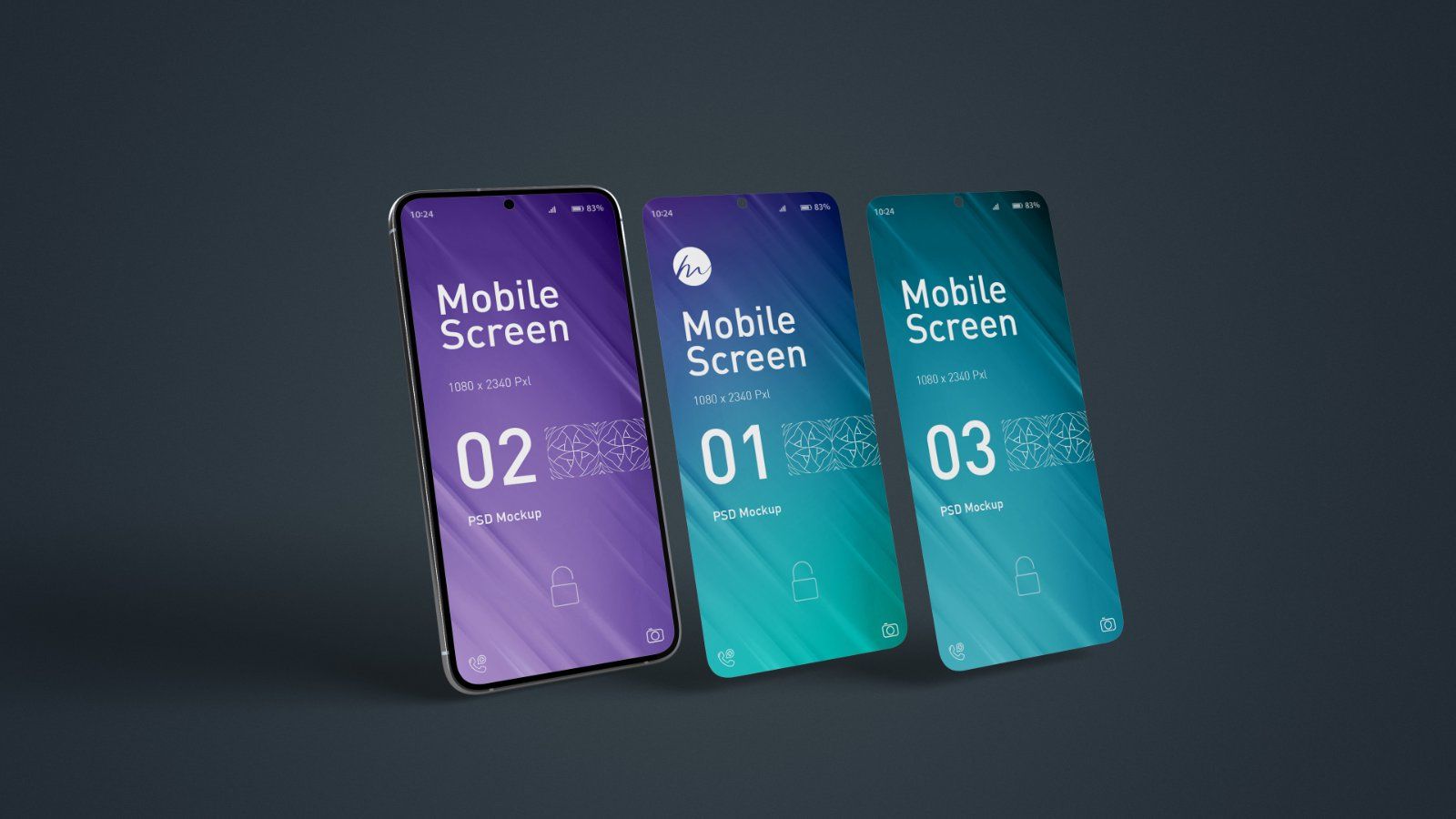 Smartphone Screen Mockup - 5 PSDs — image 3