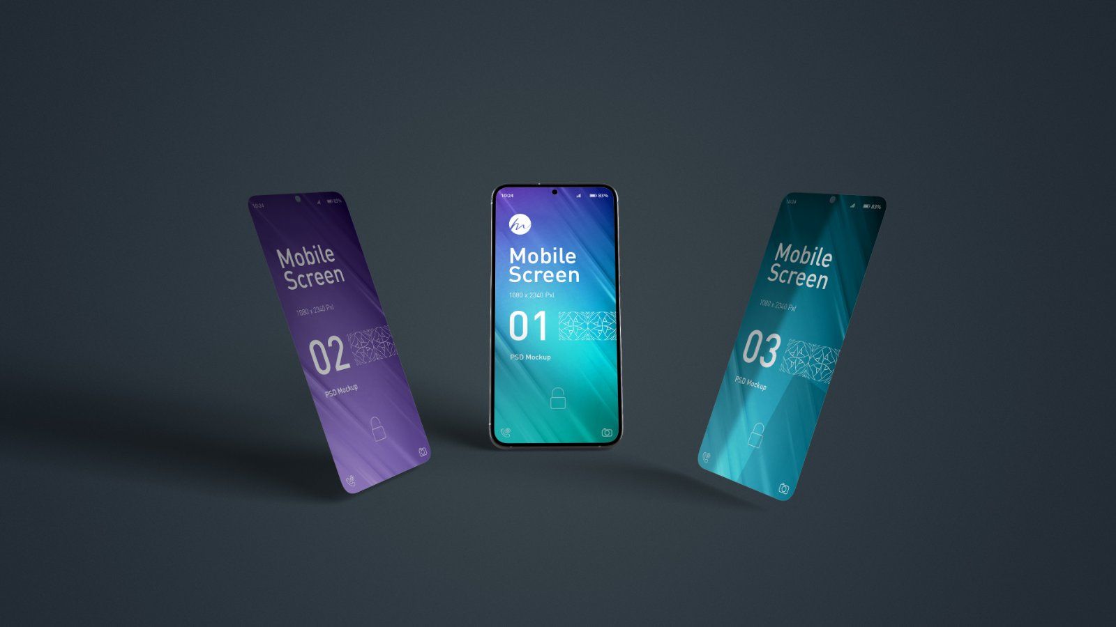 Mobile screen mockup - 5 PSDs — image 3