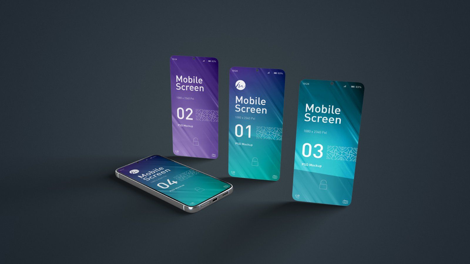 Mobile screen mockup - 5 PSDs — image 4