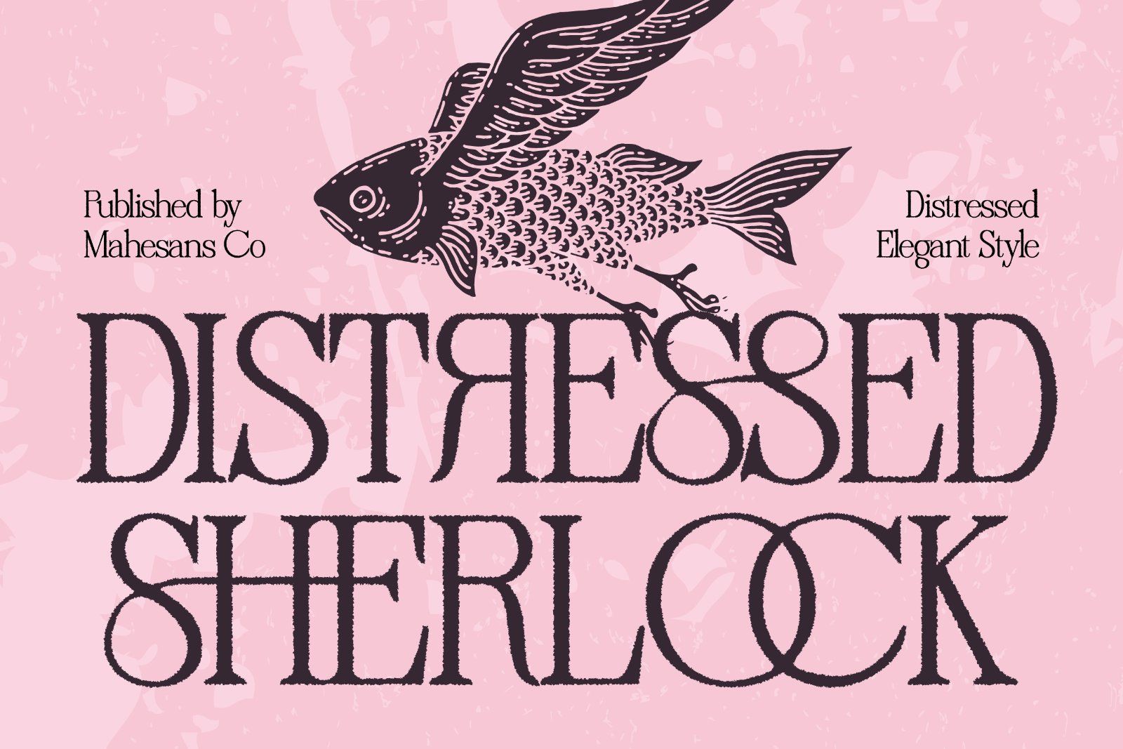Distressed Sherlock – Elegant Serif — image 1