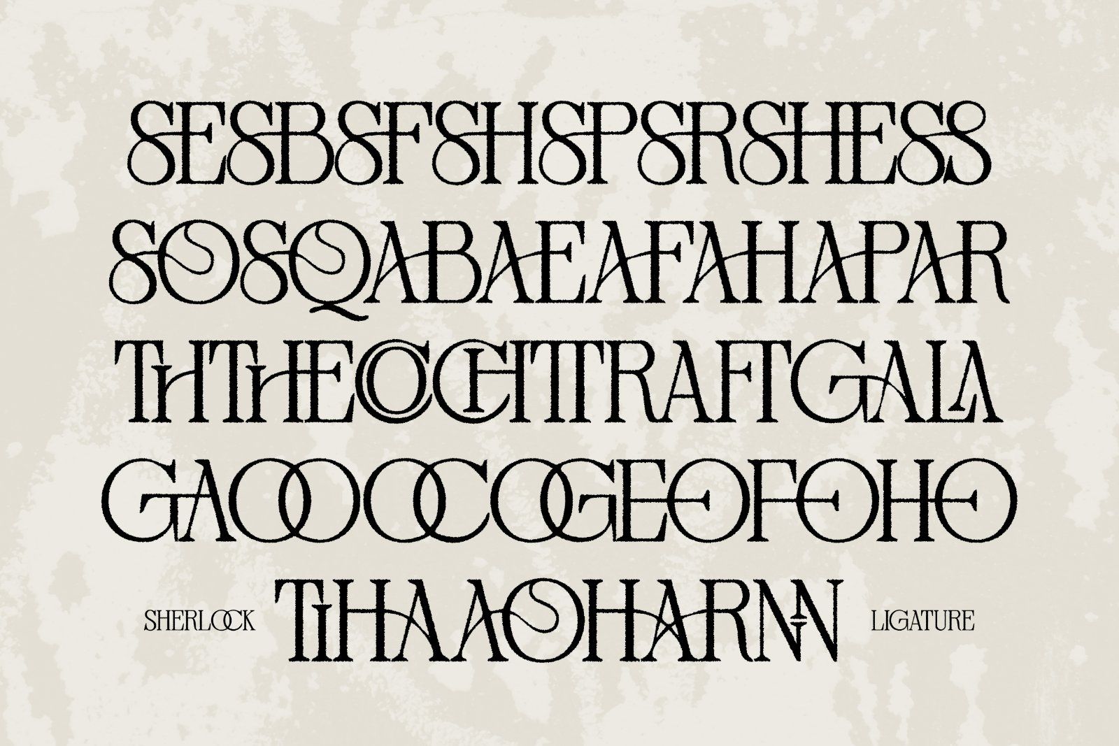 Distressed Sherlock – Elegant Serif — image 8