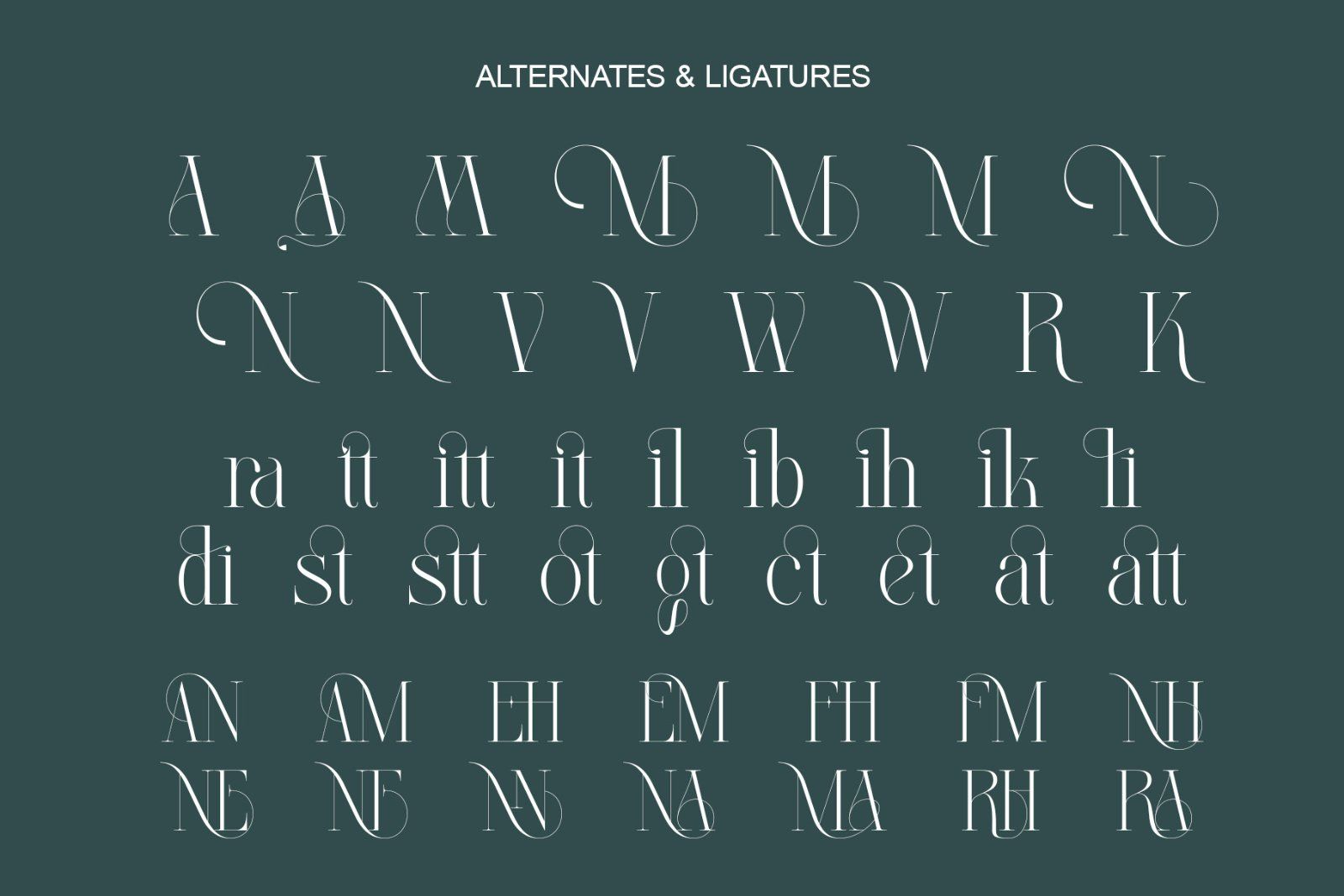 Beligat Elegant Ligature Serif — image 7