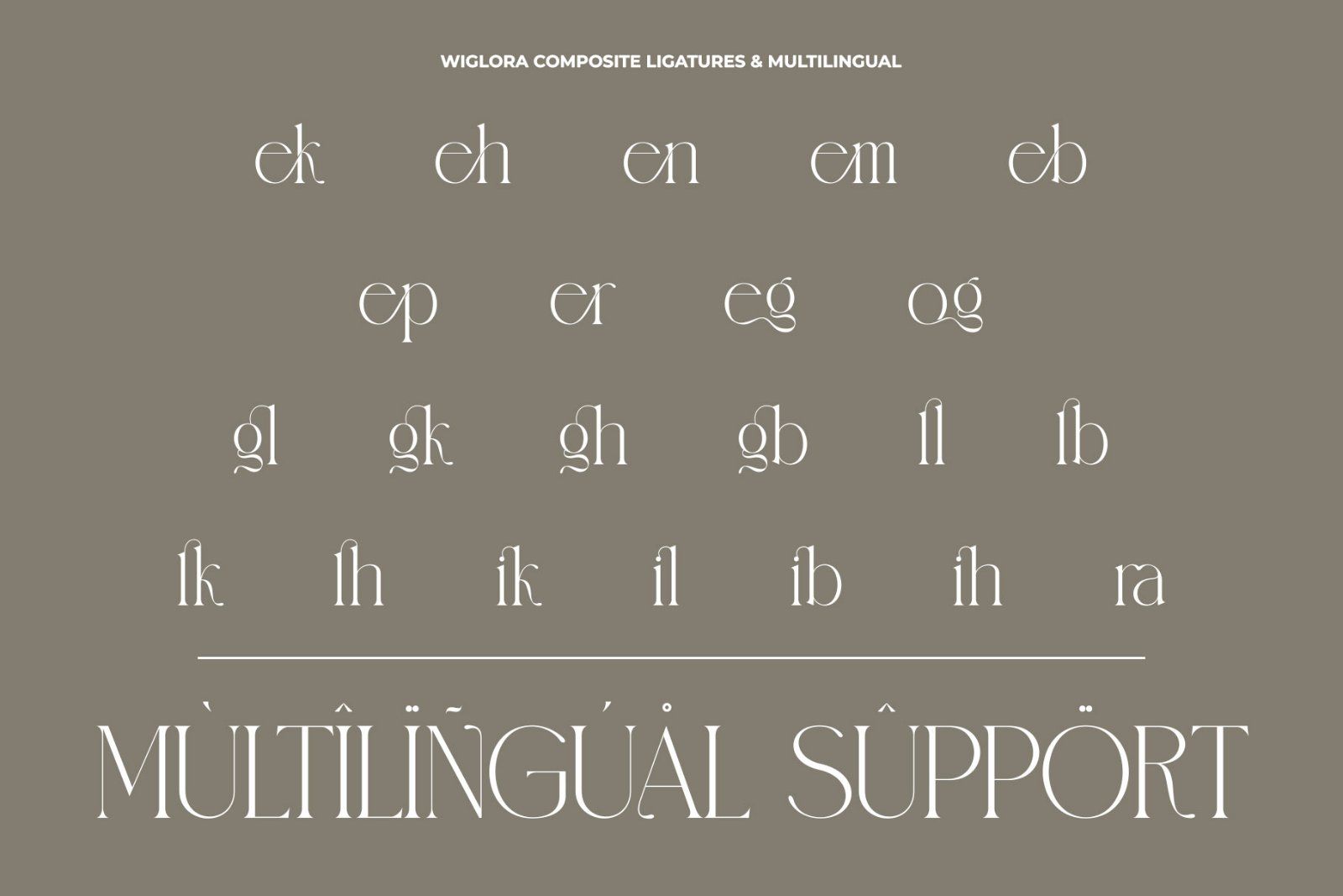 Wiglora Modern Ligature Serif — image 8