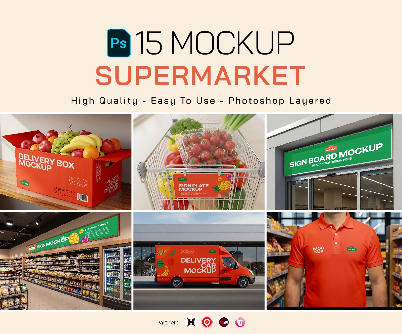 Premium Branding Big Supermarket Mockup — image 1