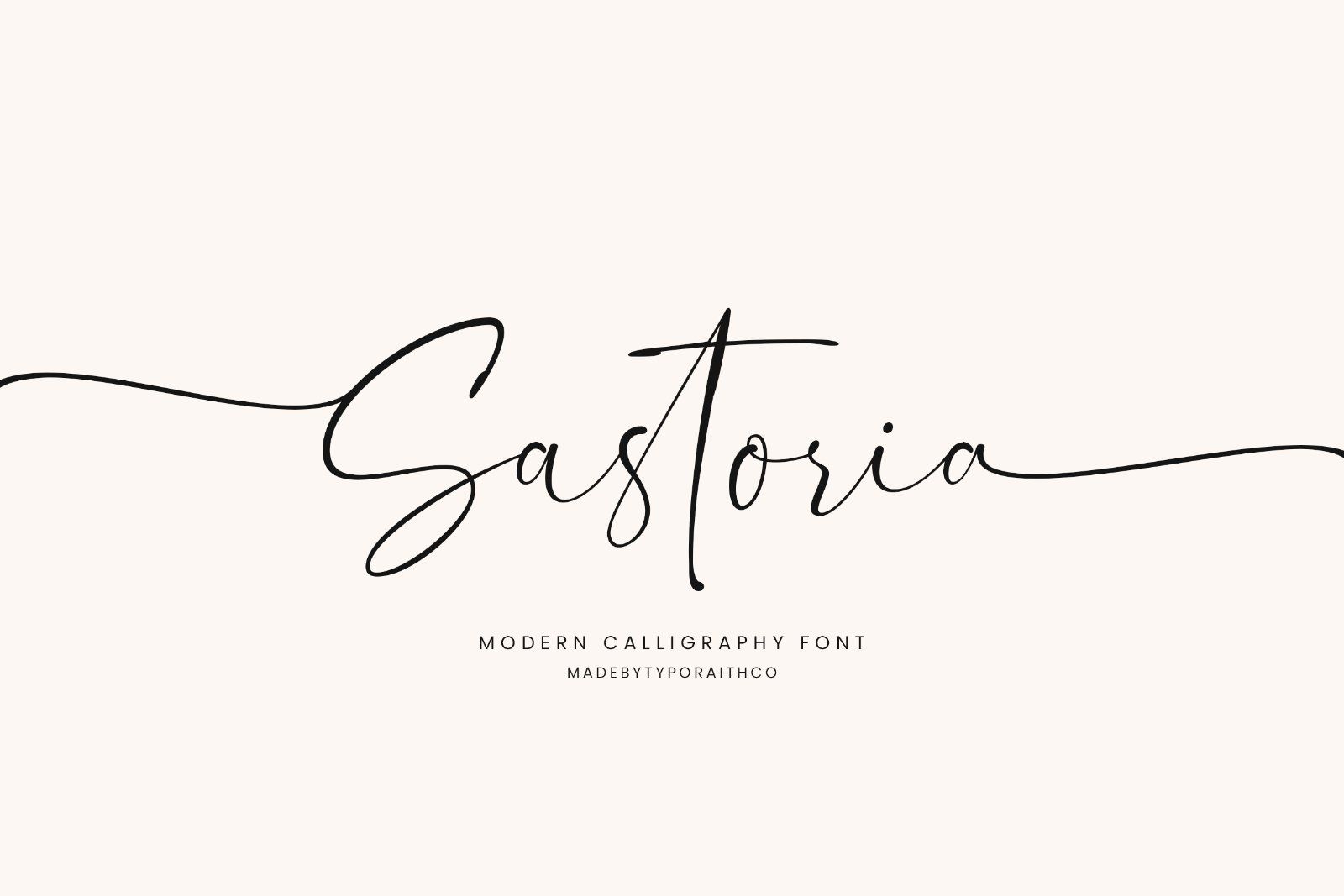 Sastoria | Modern Calligraphy Font — image 1
