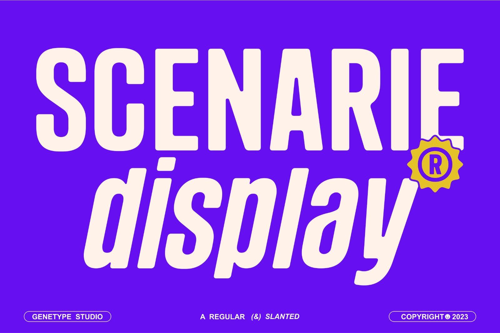 Scenarie Display&nbsp;Typeface — image 1