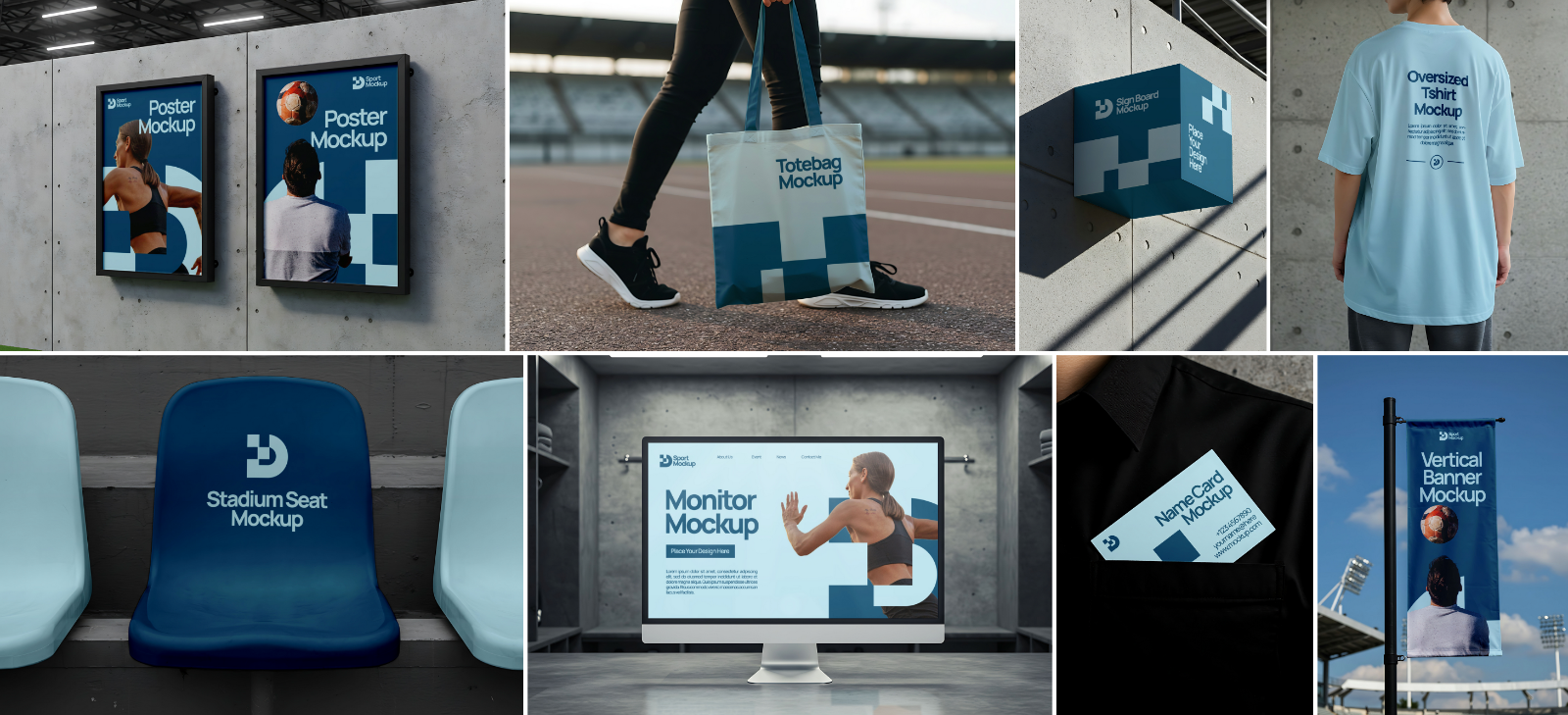 Premium Sport Branding Mockup - 15 PSD Template for Sport Brand — image 2
