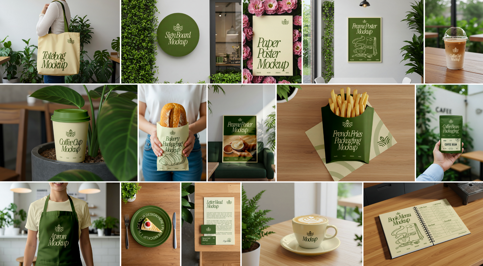 15 Premium Garden Cafe Mockup Collection — image 2