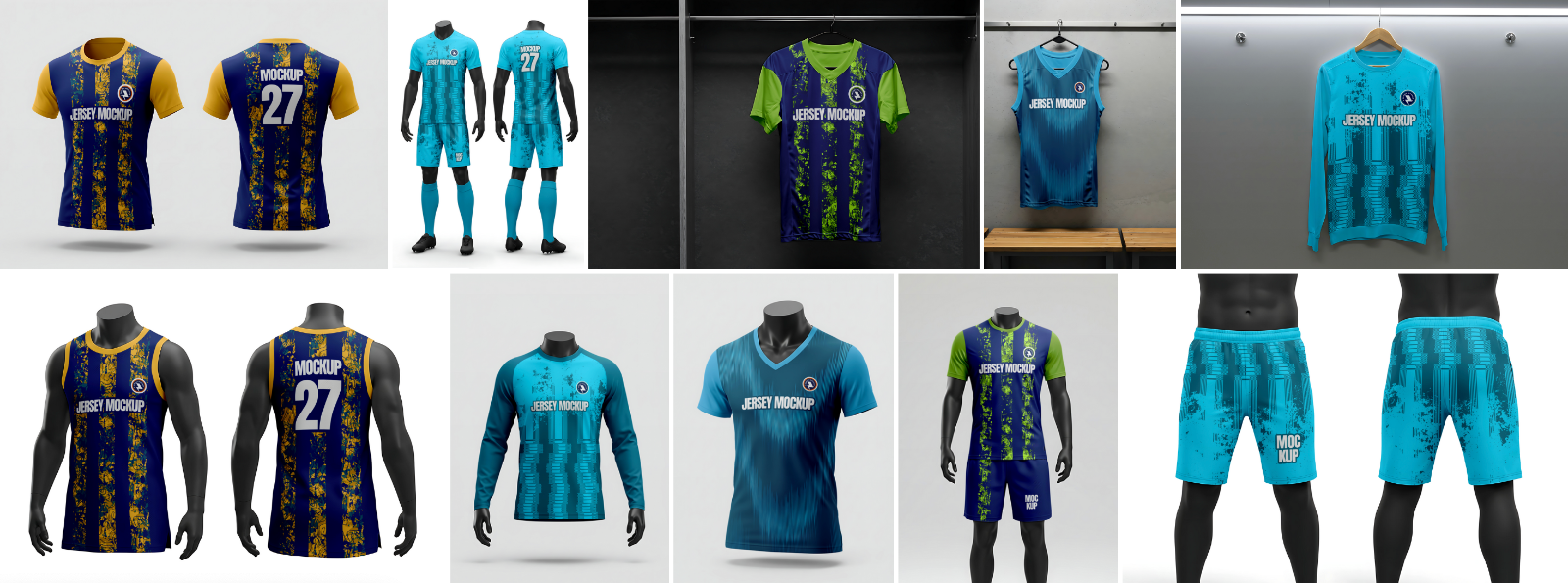 10 Premium Jersey Mockup Collection — image 2