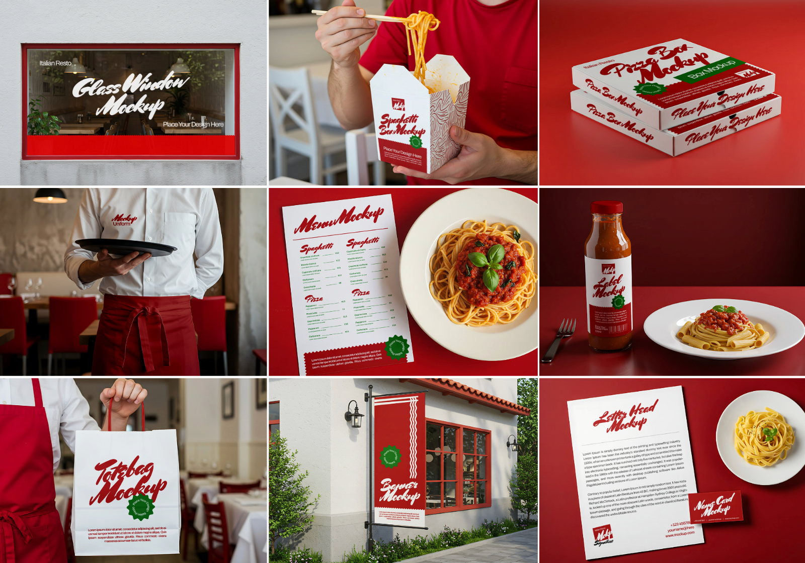 15 Premium Italia Pasta Resto Mockup Collection — image 2