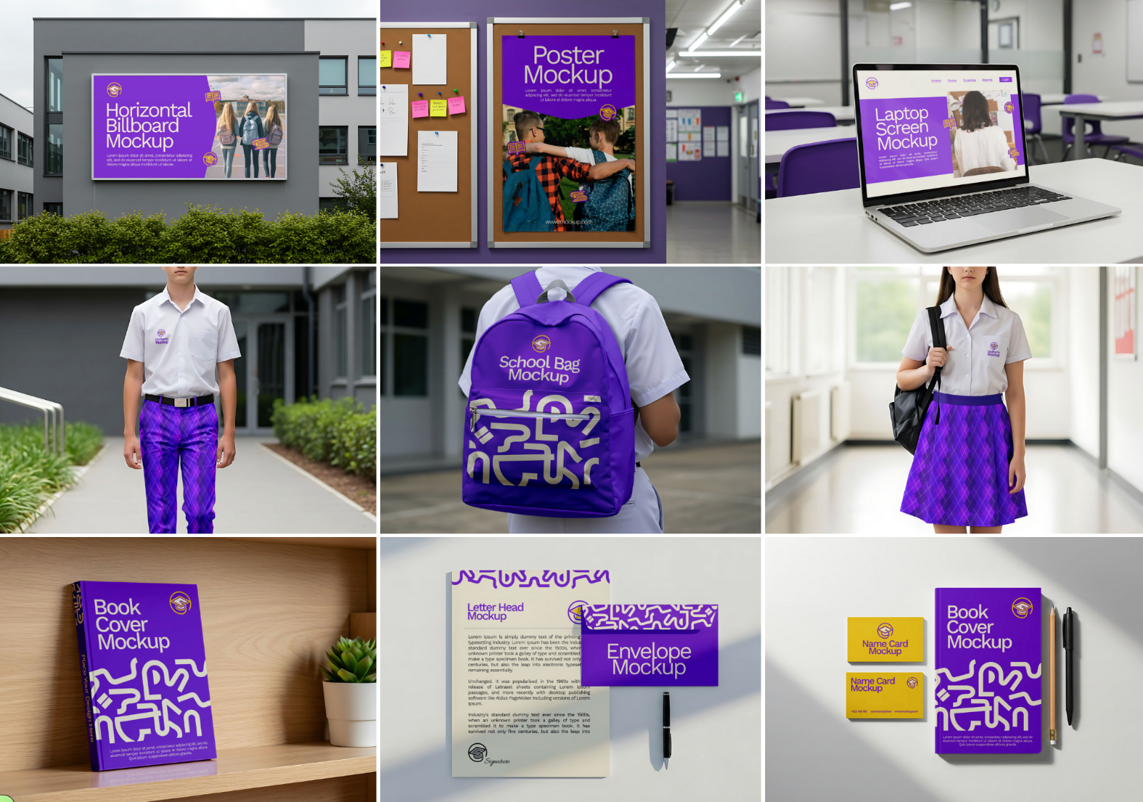 15 Premium High School Mockup Branding Collection — image 2