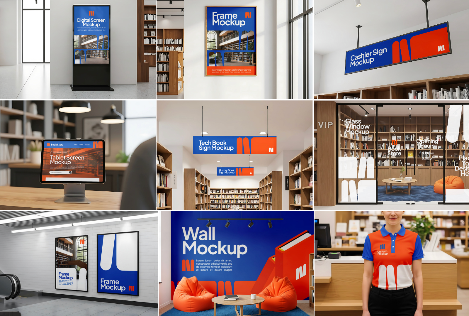 15 Premium Book Store Mockup Bundle — image 3