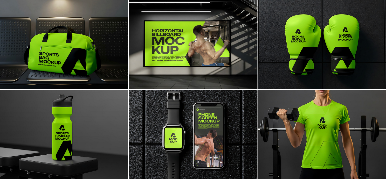 Premium Gym Branding Mockup Bundle — image 3