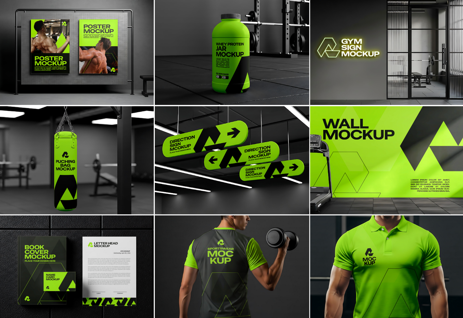Premium Gym Branding Mockup Bundle — image 2