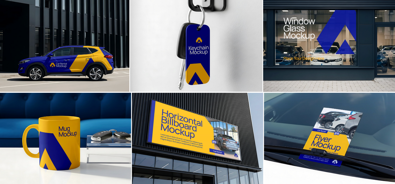 Premium Car Rental Branding Mockup — image 3