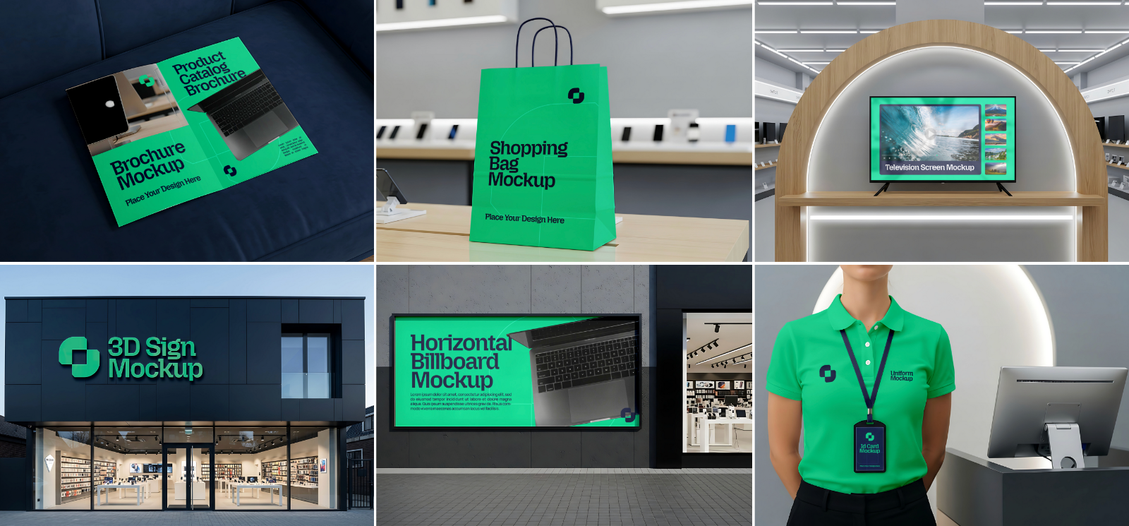 Electronics Store Branding Mockup Bundle – 15 PSD Templates for Device & Retail Design — image 3