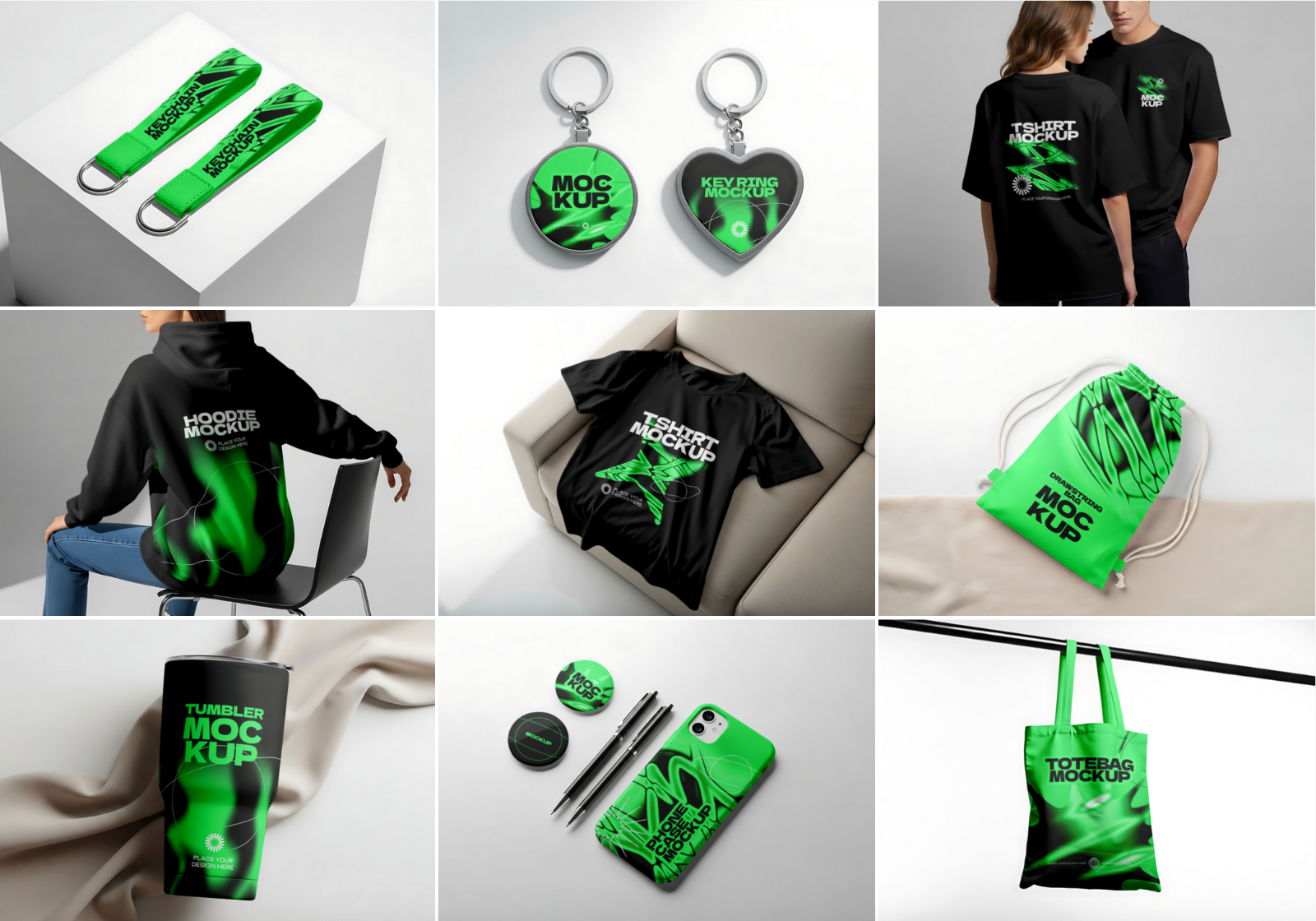 Merchandise Mockup Bundle – 15 PSD Templates for Apparel & Promo Product Design — image 2