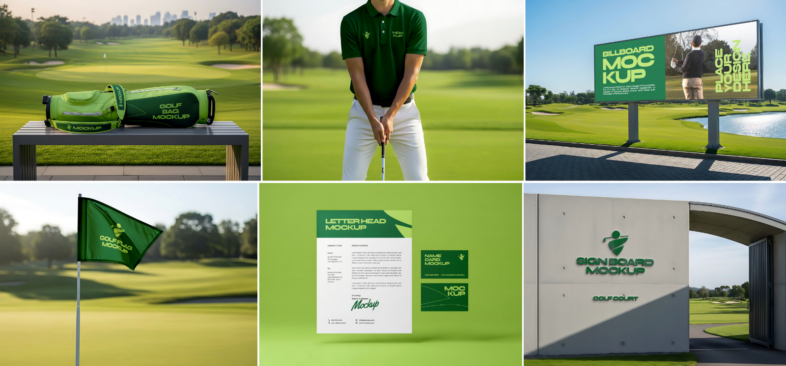 Golf Club Banner Mockup – Realistic Outdoor PSD Template — image 5