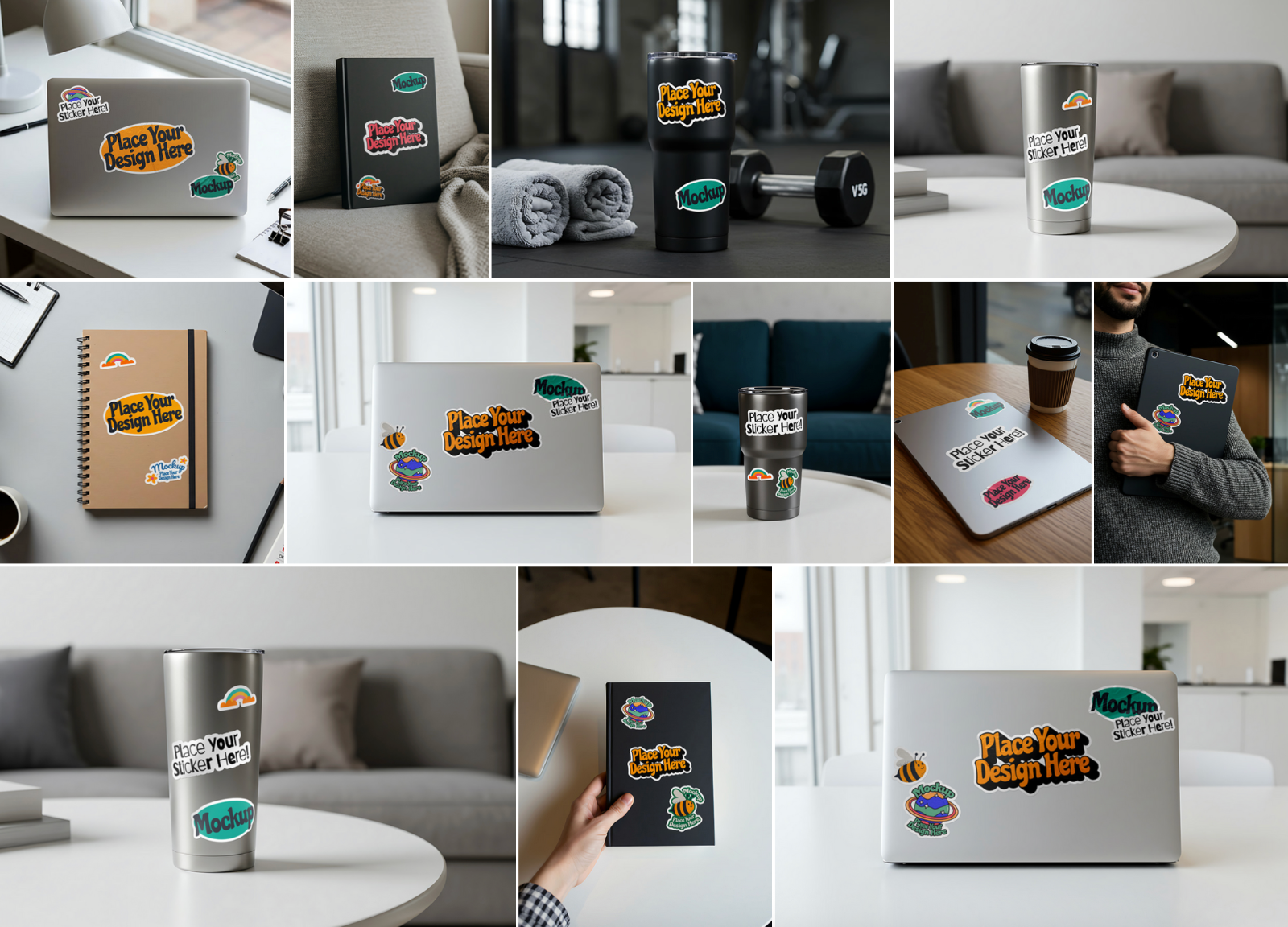 20 Premium Sticker Mockup Collection — image 2