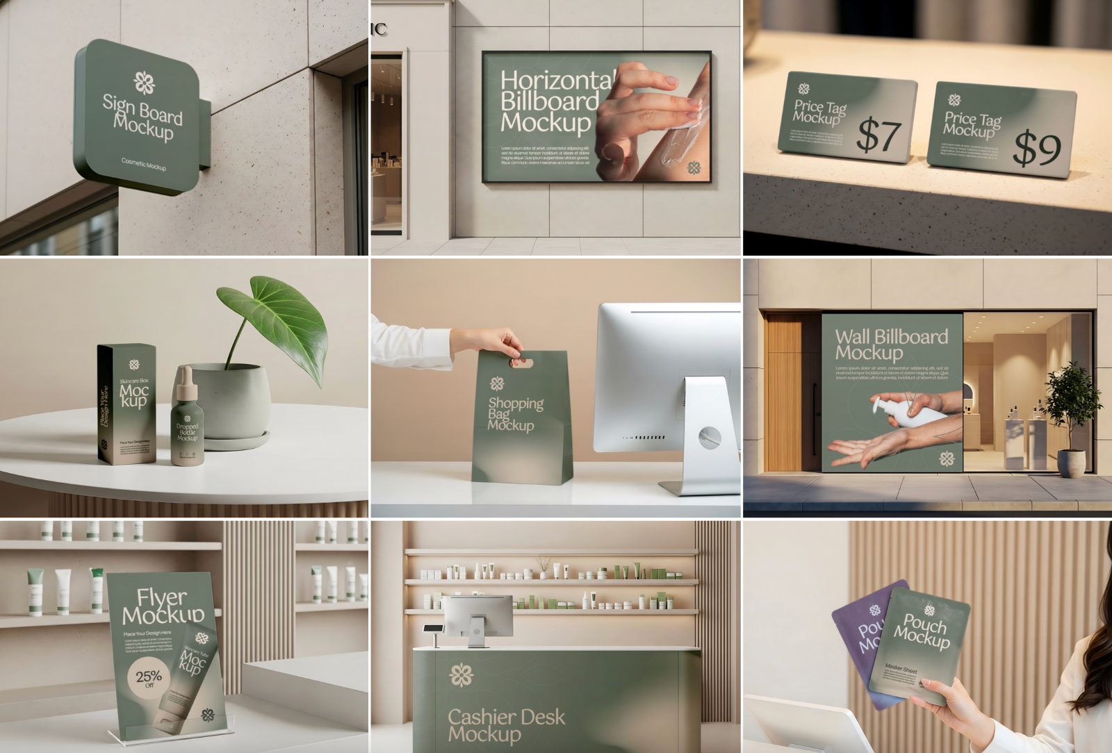 Premium Beauty Store Mockup Bundle – 15 PSD Templates for Cosmetic Branding & Skincare Packaging Des — image 2